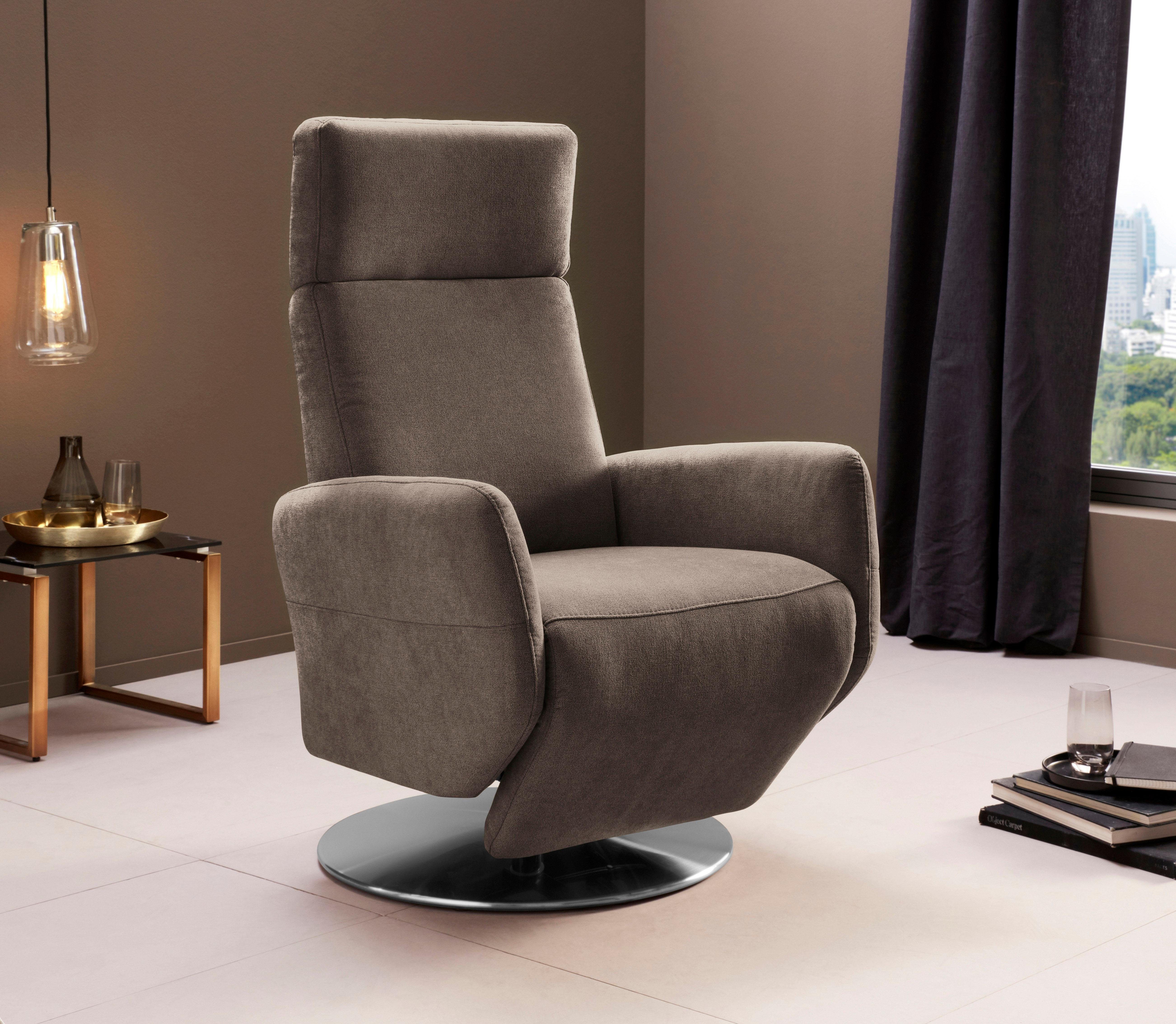 sit&more Relaxfauteuil Cobra handmatige relaxfunctie tv-fauteuils maat Luxe-microvezel zacht bruin