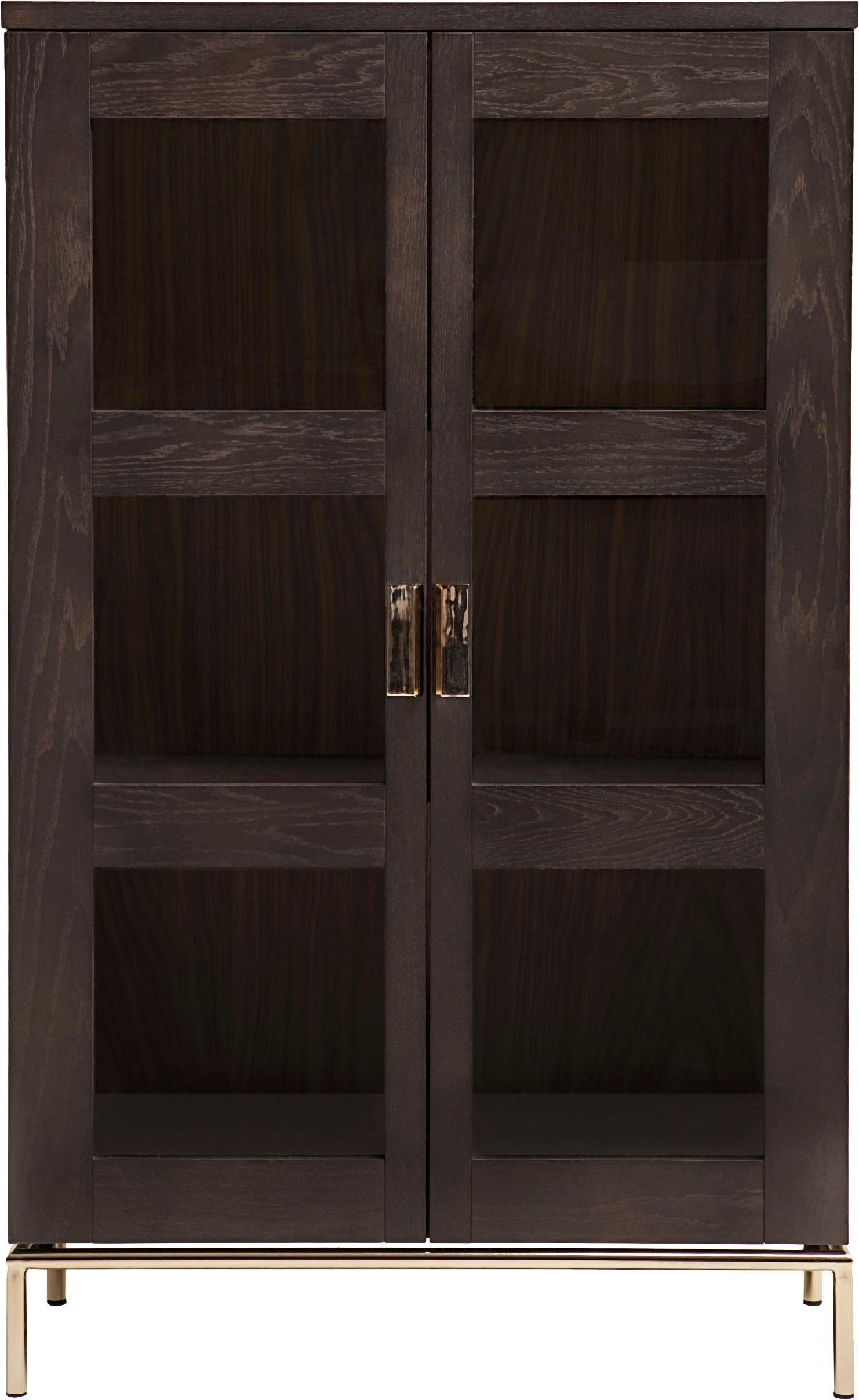 Woodman Vitrinekast Parlan met twee glasdeuren en soft-closefunctie, breedte 148 cm