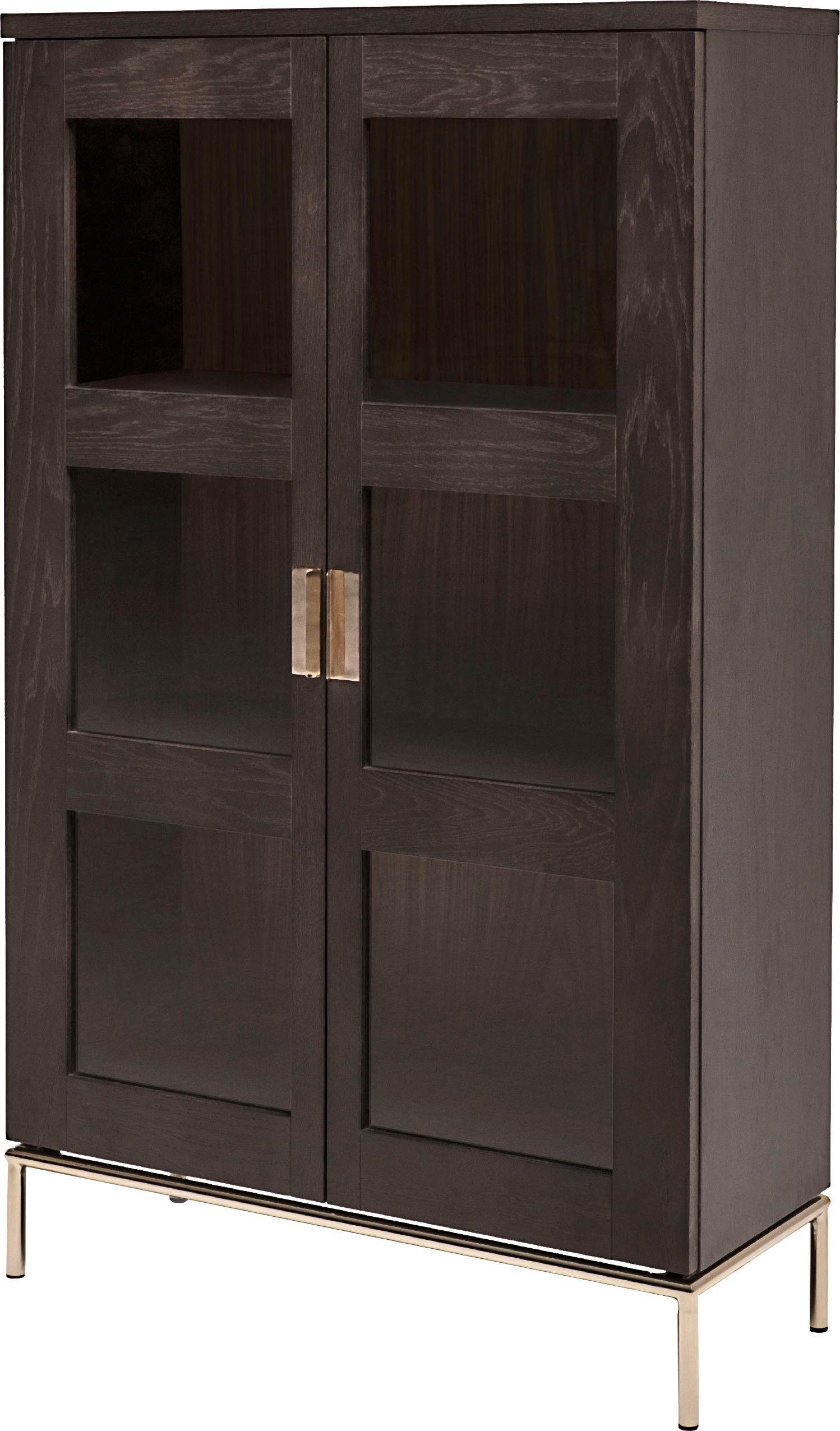 Woodman Vitrinekast Parlan met twee glasdeuren en soft-closefunctie, breedte 148 cm