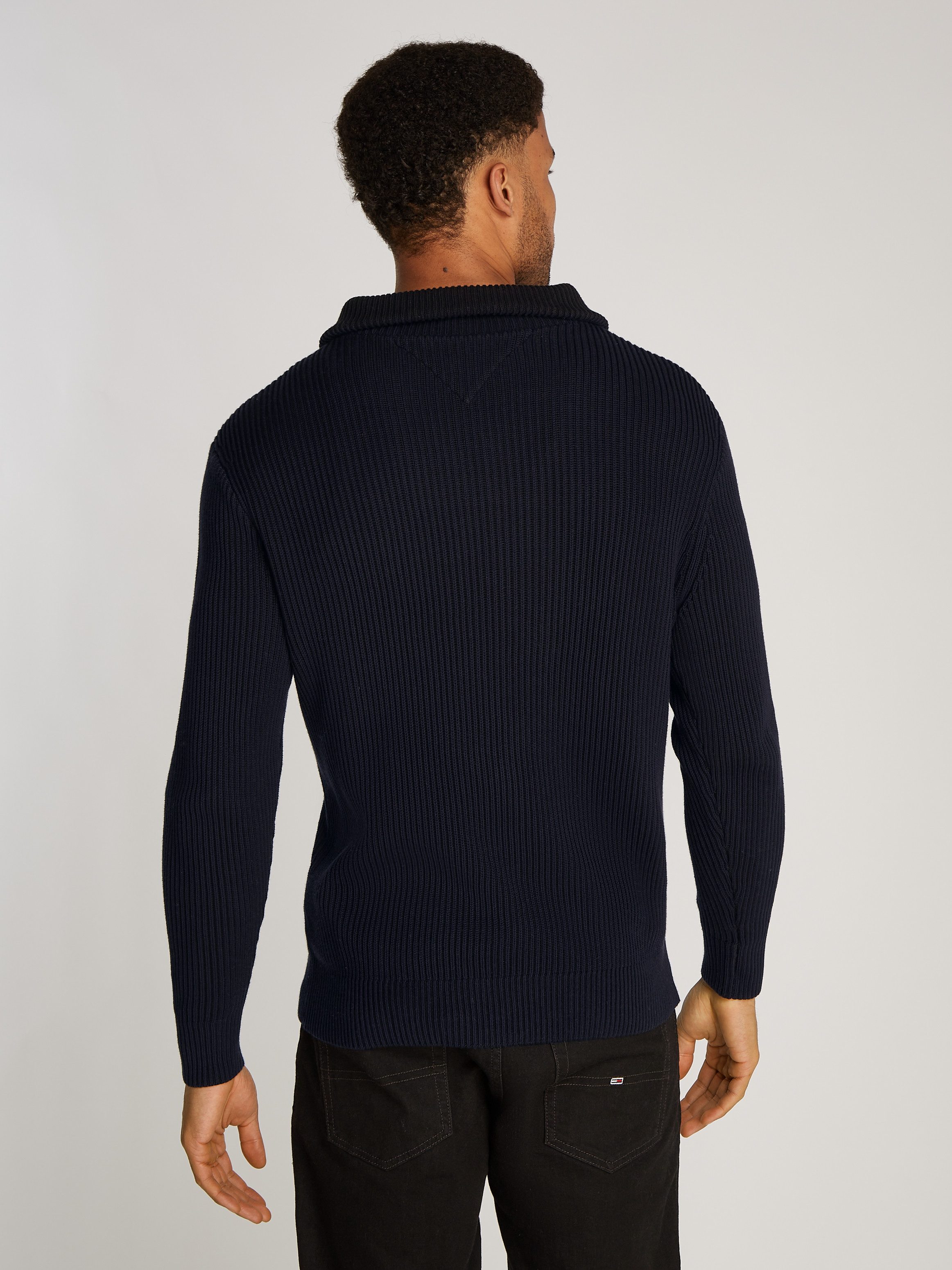 Tommy Hilfiger Schipperstrui CHUNKY COTTON RIB NAUTICAL ZP MK