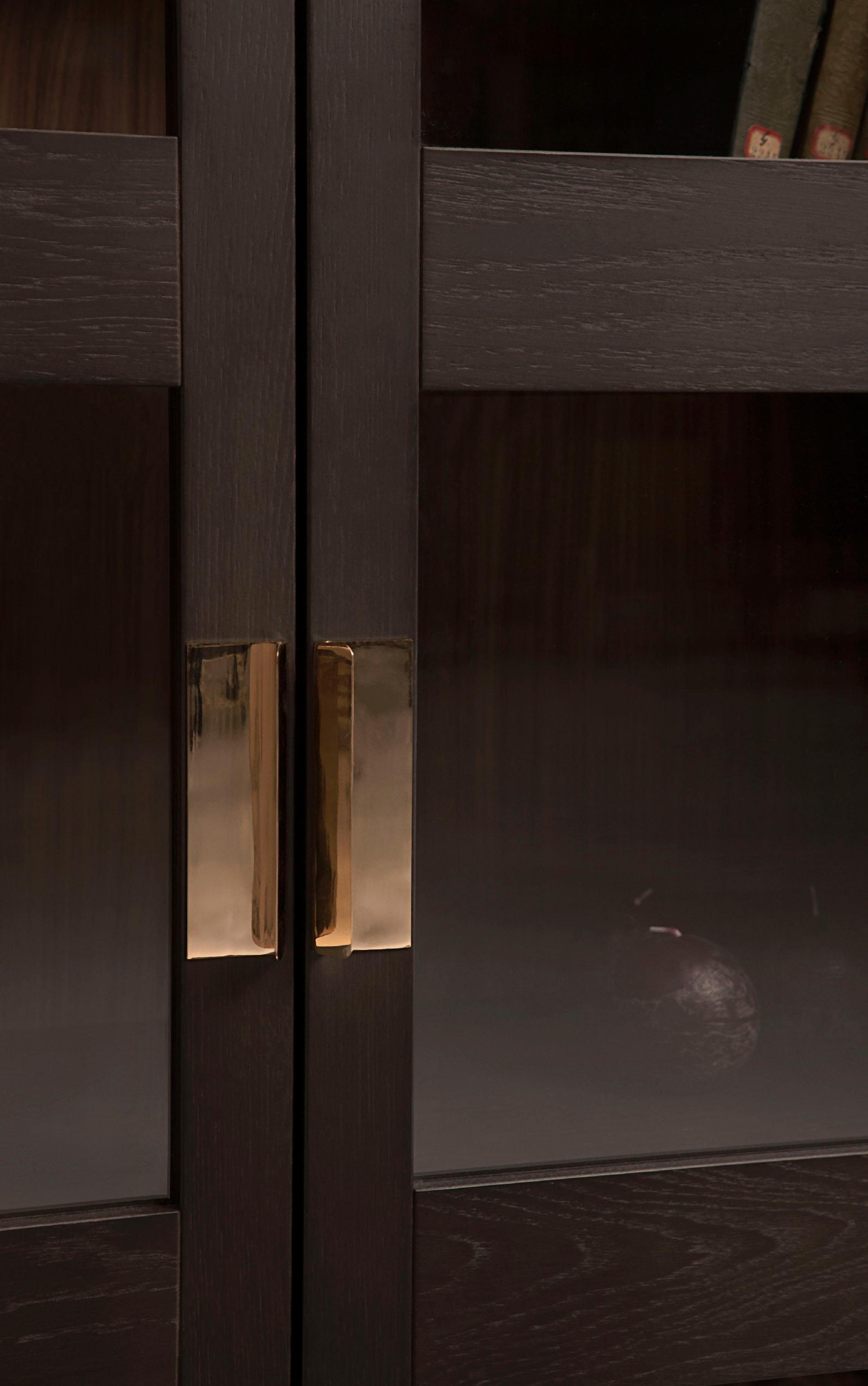 Woodman Vitrinekast Parlan met twee glasdeuren en soft-closefunctie, breedte 148 cm