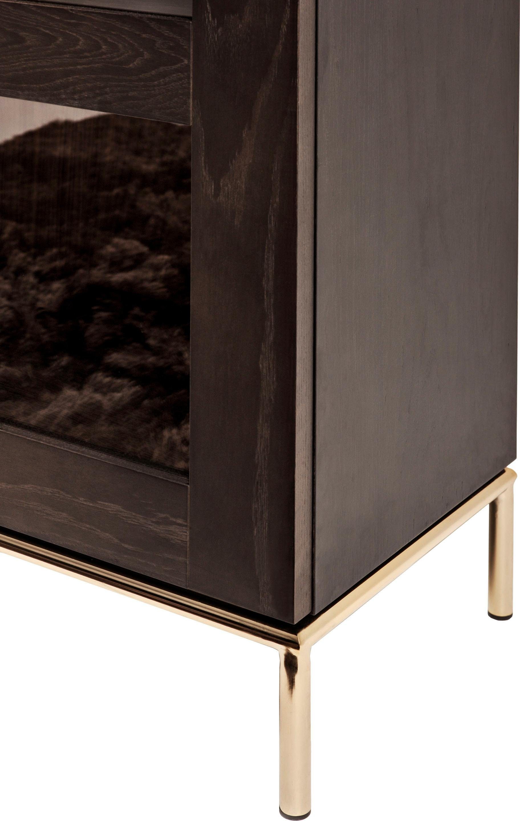 Woodman Vitrinekast Parlan met twee glasdeuren en soft-closefunctie, breedte 148 cm