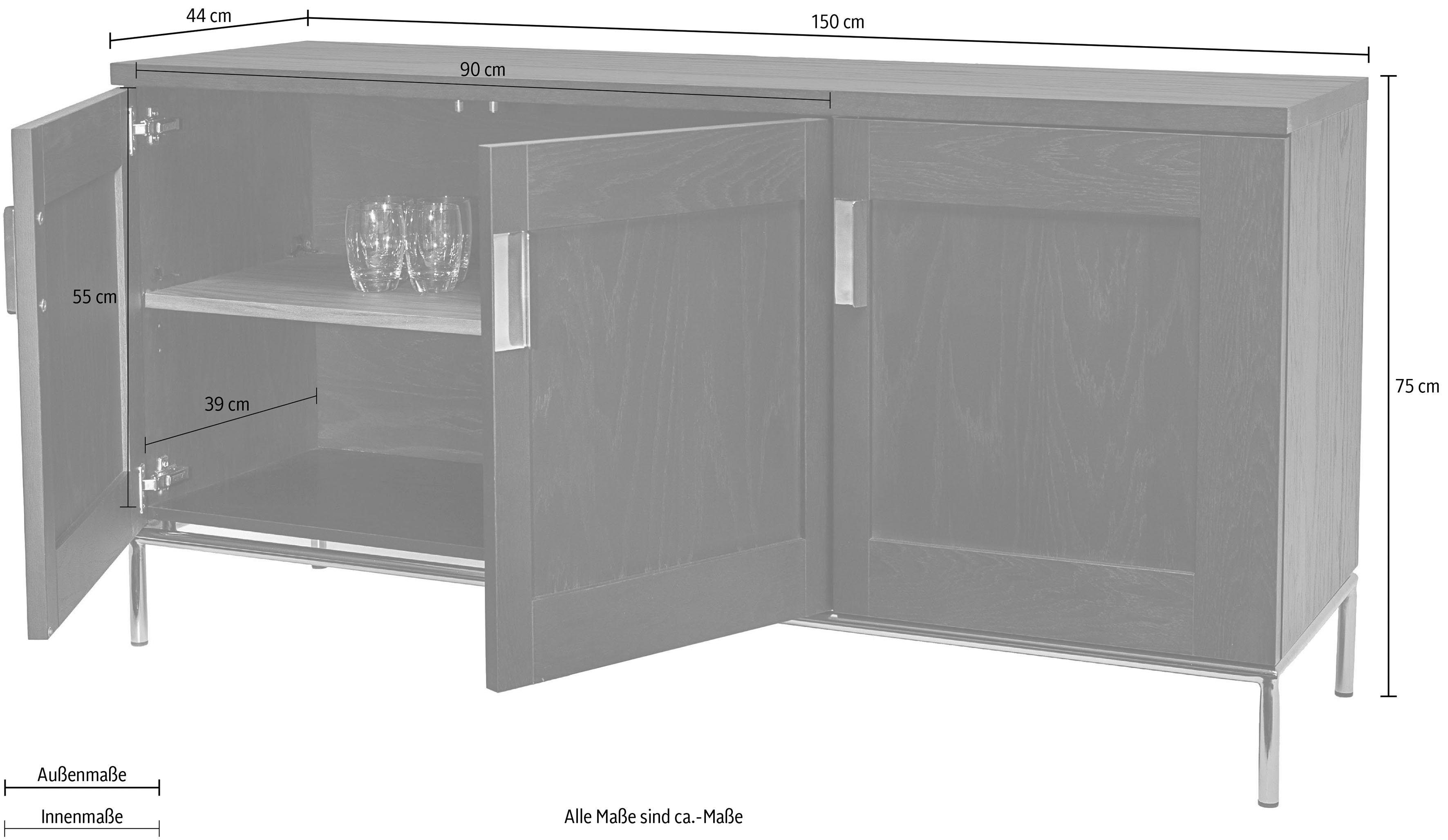 Woodman Dressoir Parlan Commode, soft-close, breedte 150 cm