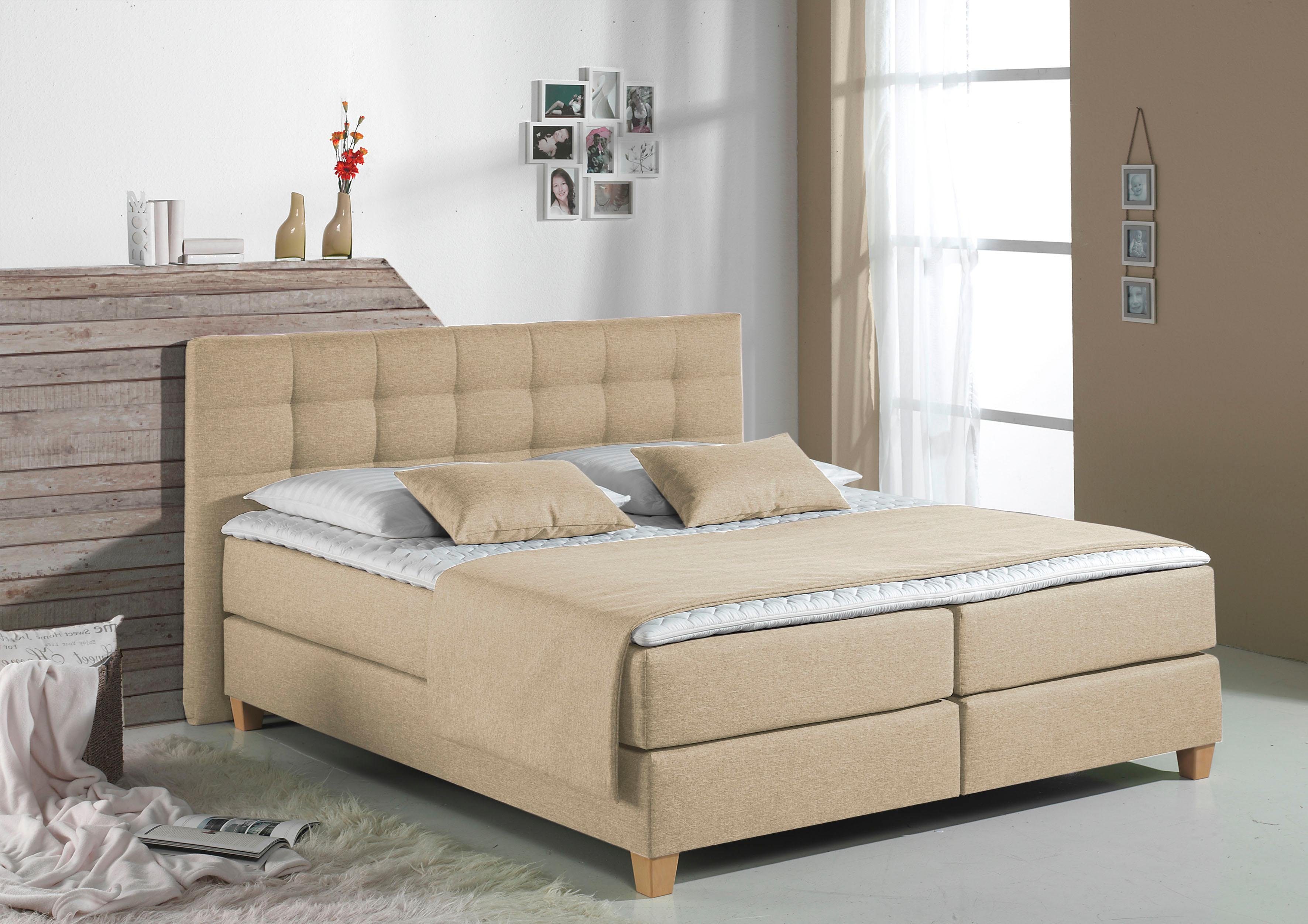 Home affaire Sierkussen Tommy Kussen-plaidset voor Tommy-boxspring (3-delig) sierkussens maat 3x 80x230 cm beige