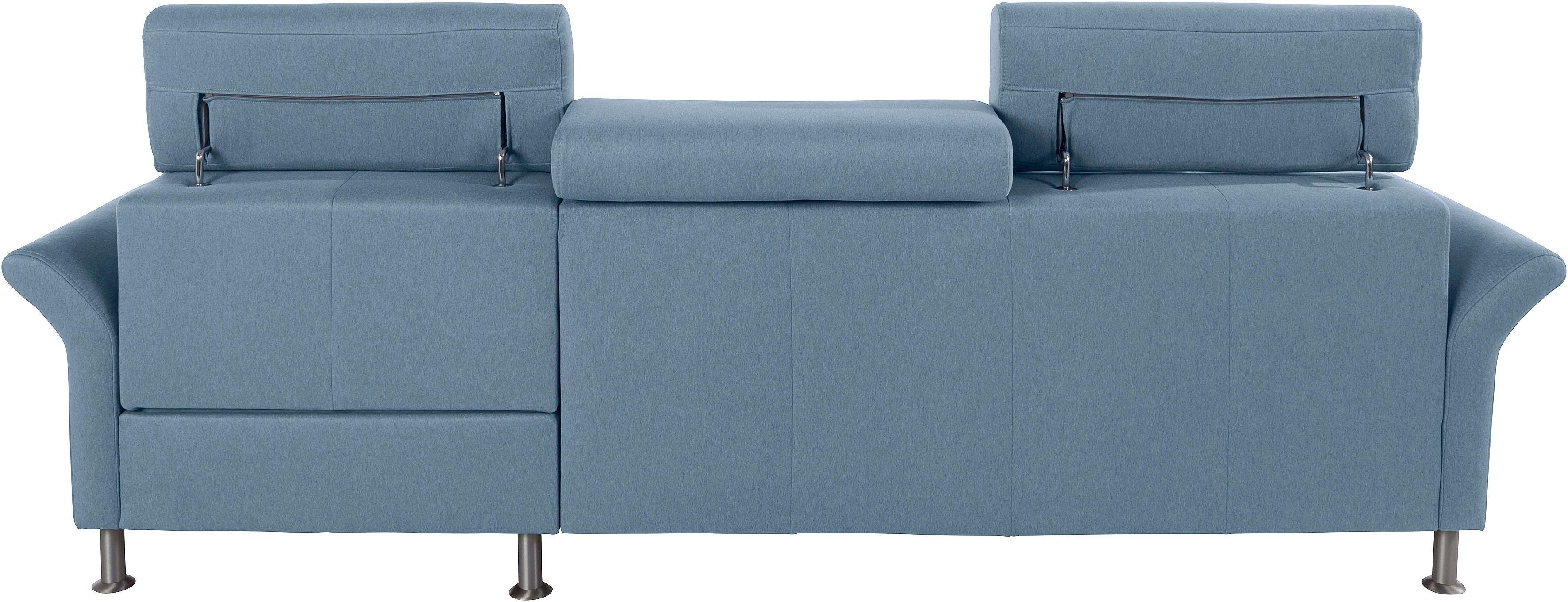 exxpo - sofa fashion Hoekbank Maretto, comfortabel en handig, L-vorm inclusief verstelbare hoofd- en rugleuning, naar keuze met slaapfunctie