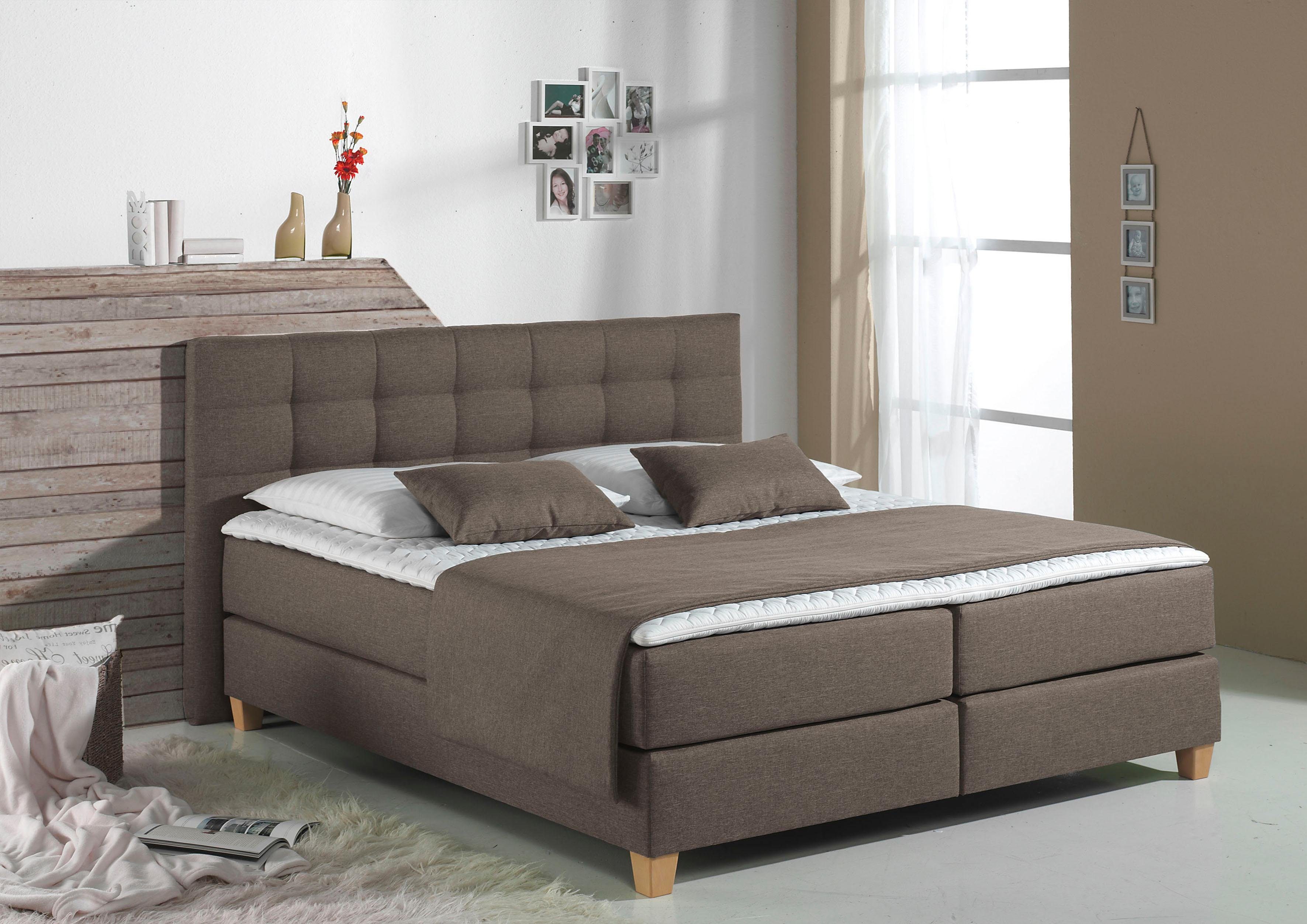 Home affaire Sierkussen Tommy Kussen-plaidset voor Tommy-boxspring (3-delig) sierkussens maat 3x 80x230 cm bruin