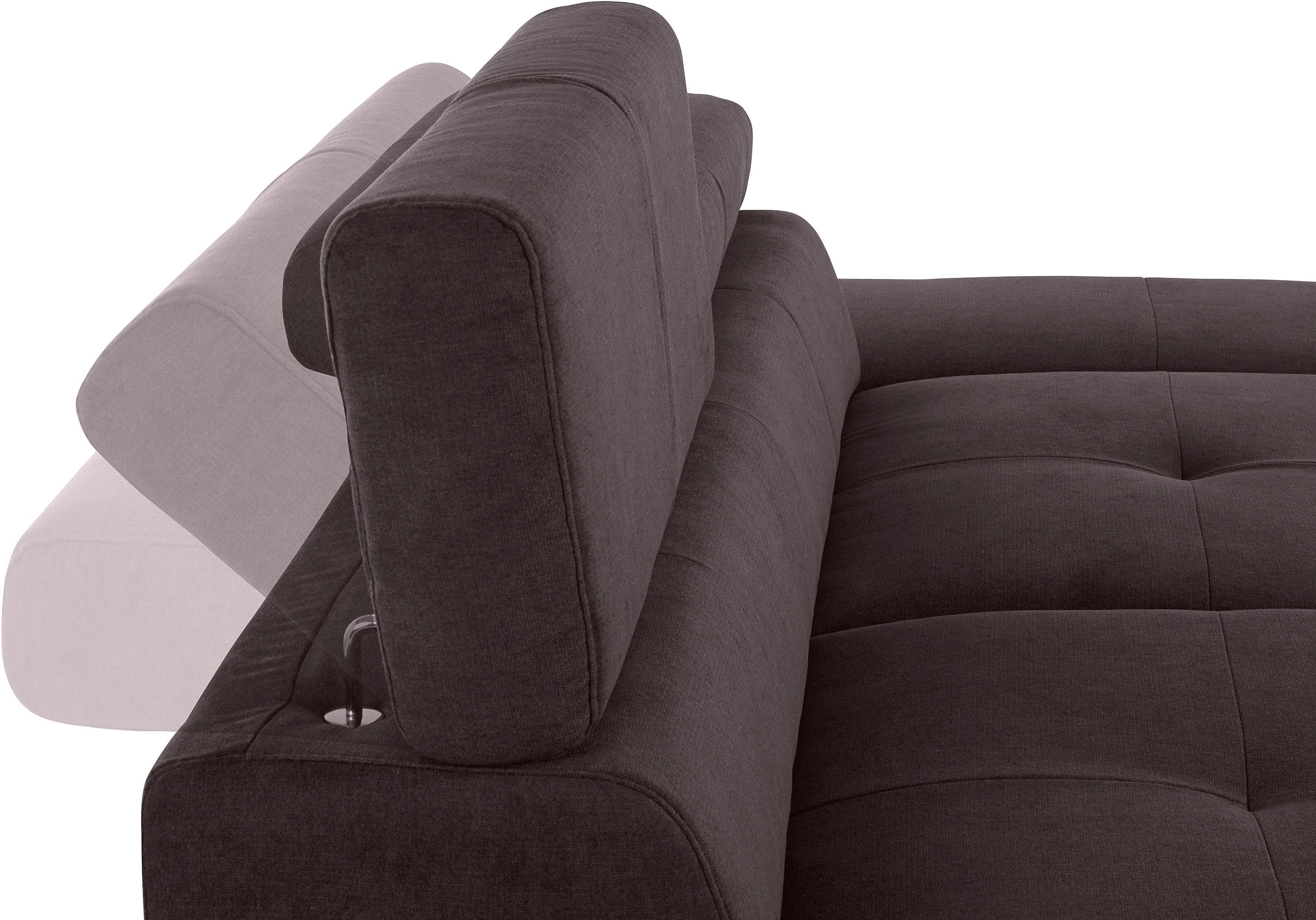 COTTA 3-zitsbank Enterprise Big-sofa, met verstelbare armleuning en rugleuning