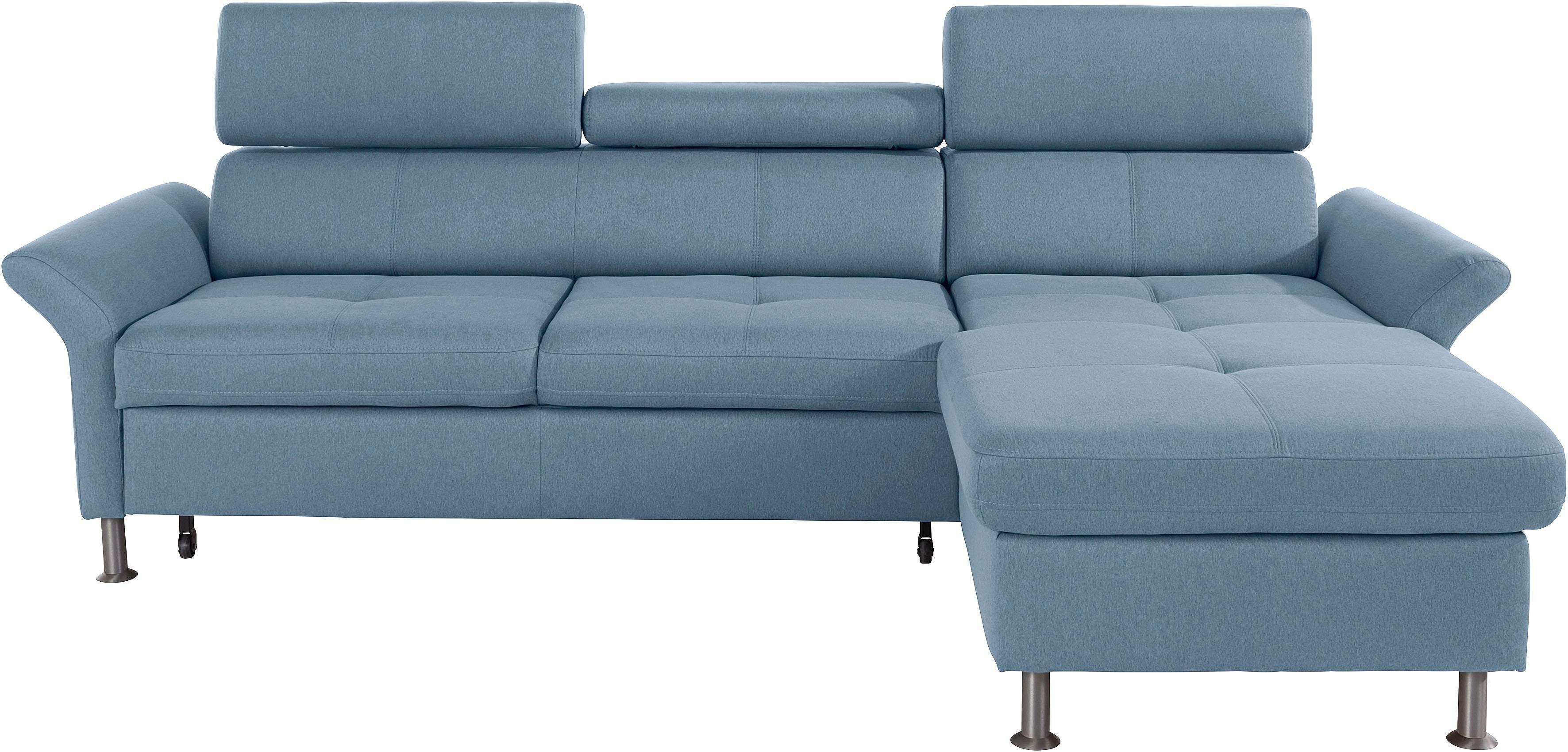 exxpo - sofa fashion Hoekbank Maretto, comfortabel en handig, L-vorm inclusief verstelbare hoofd- en rugleuning, naar keuze met slaapfunctie