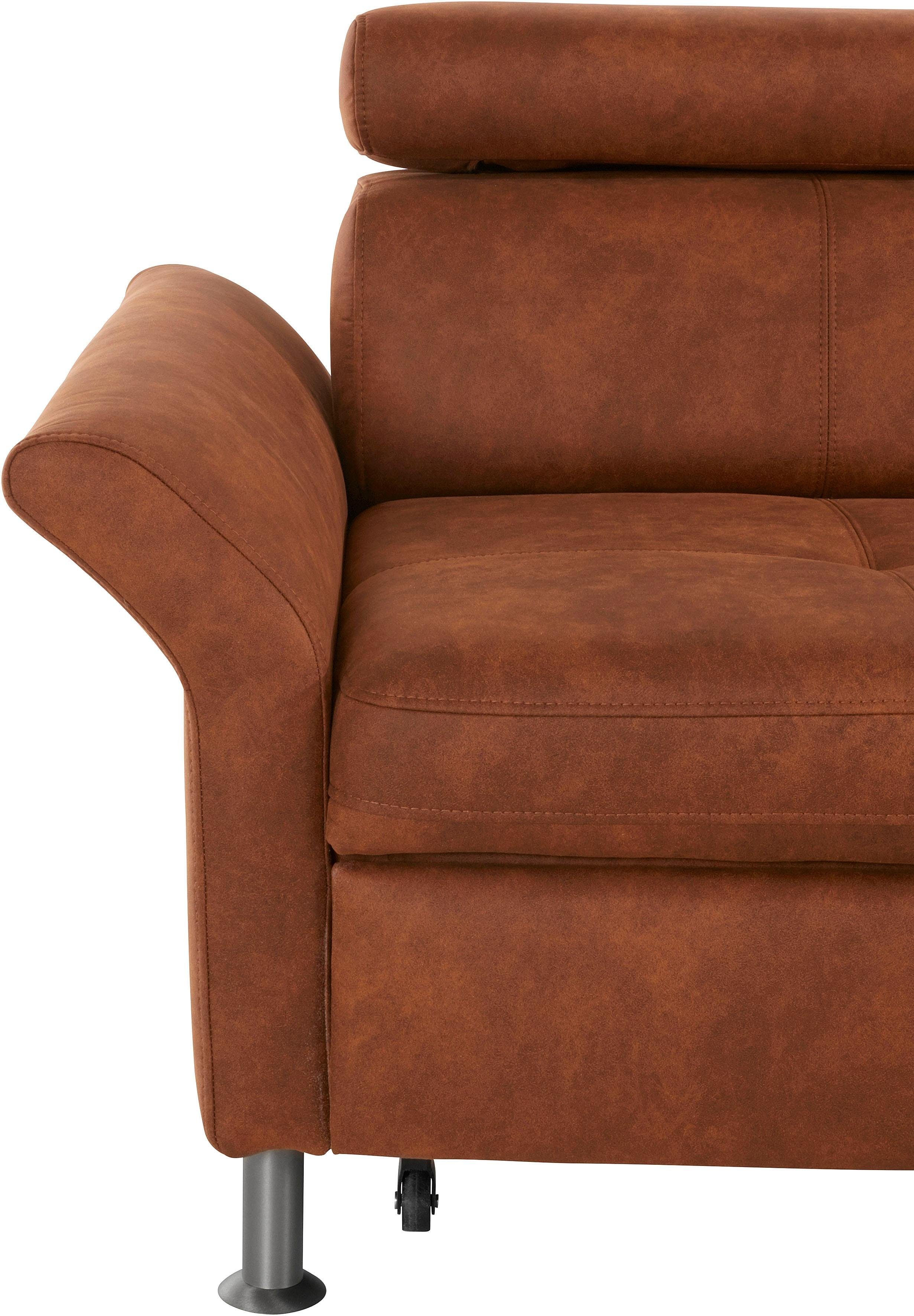 exxpo - sofa fashion Hoekbank Maretto, comfortabel en handig, L-vorm inclusief verstelbare hoofd- en rugleuning, naar keuze met slaapfunctie