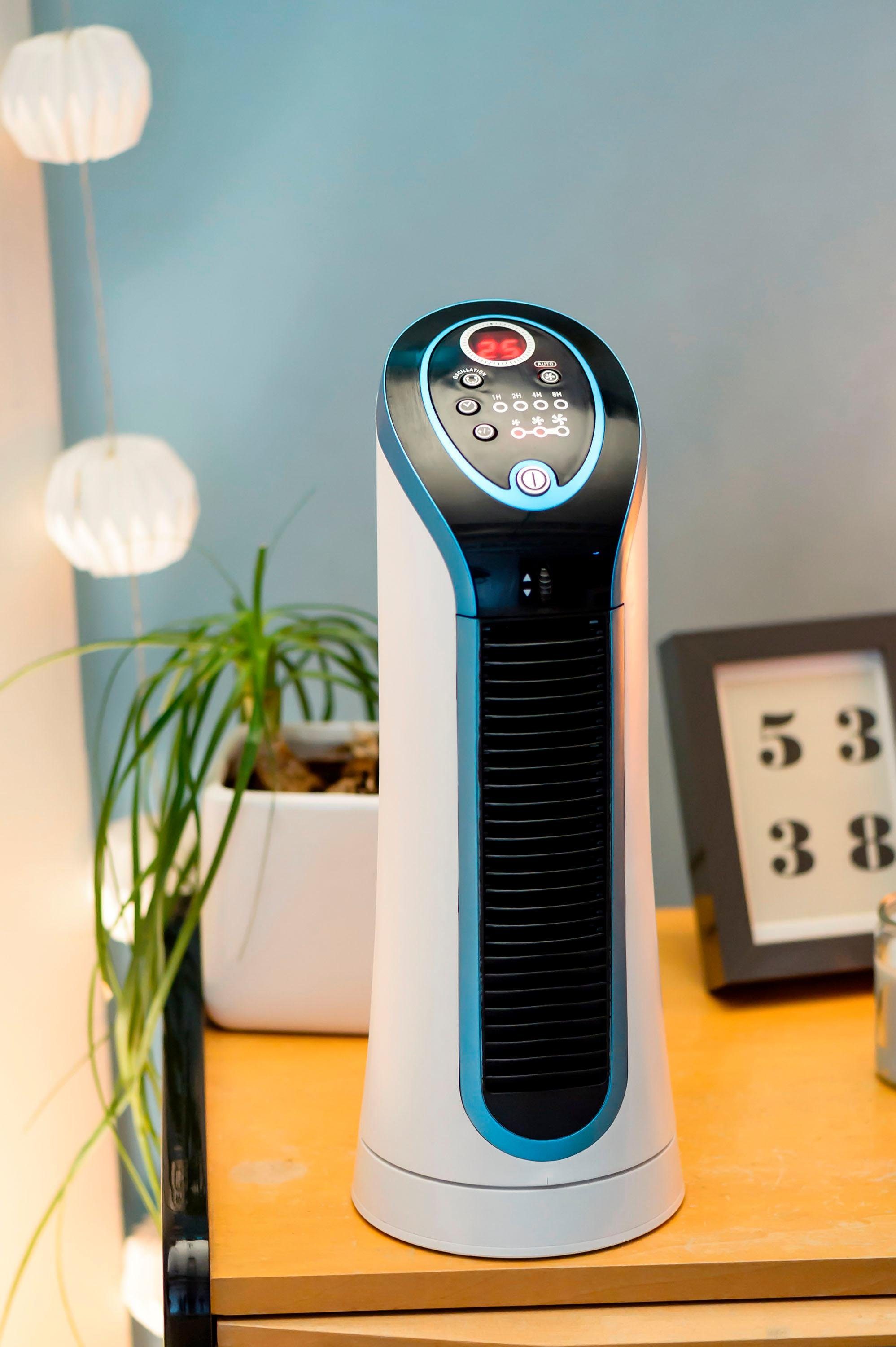 Rowenta Torenventilator tafelmodel Eole Compact, stil met slechts 45 dB(A), draagbaar, timer,
