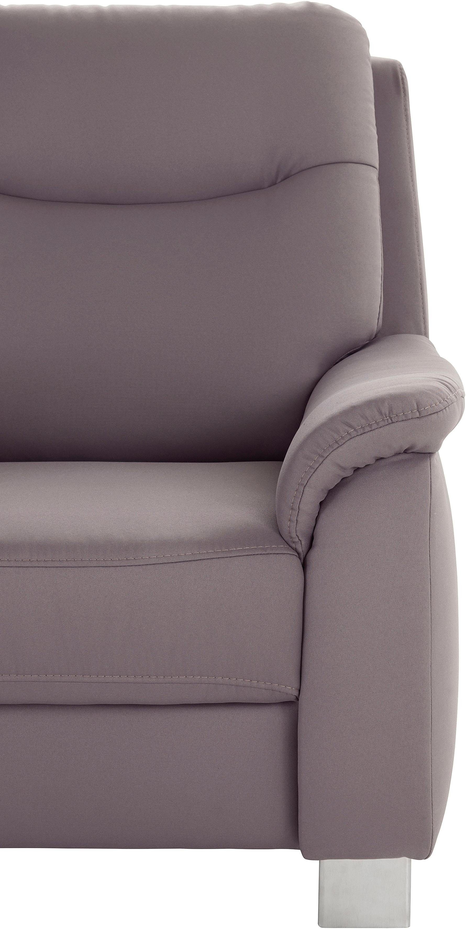 sit&more Fauteuil Boccaccio met binnenvering en verstelbare hoofdsteun