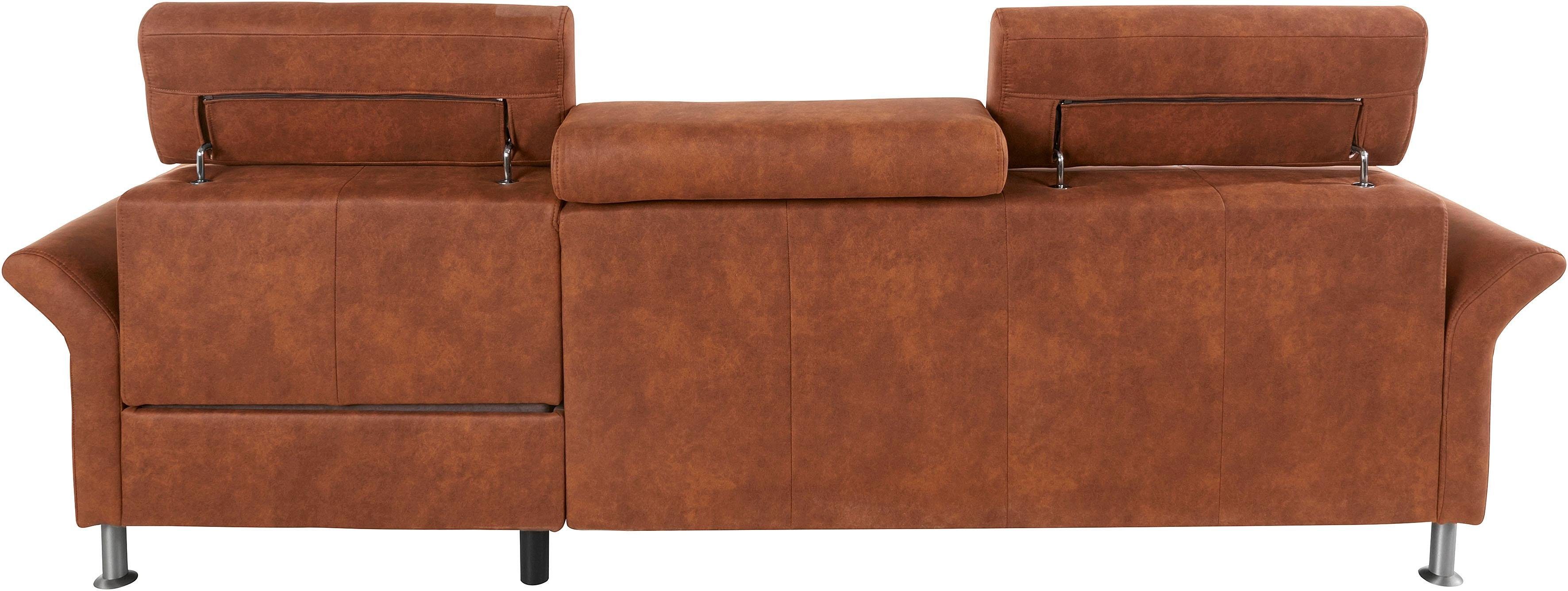 exxpo - sofa fashion Hoekbank Maretto, comfortabel en handig, L-vorm inclusief verstelbare hoofd- en rugleuning, naar keuze met slaapfunctie