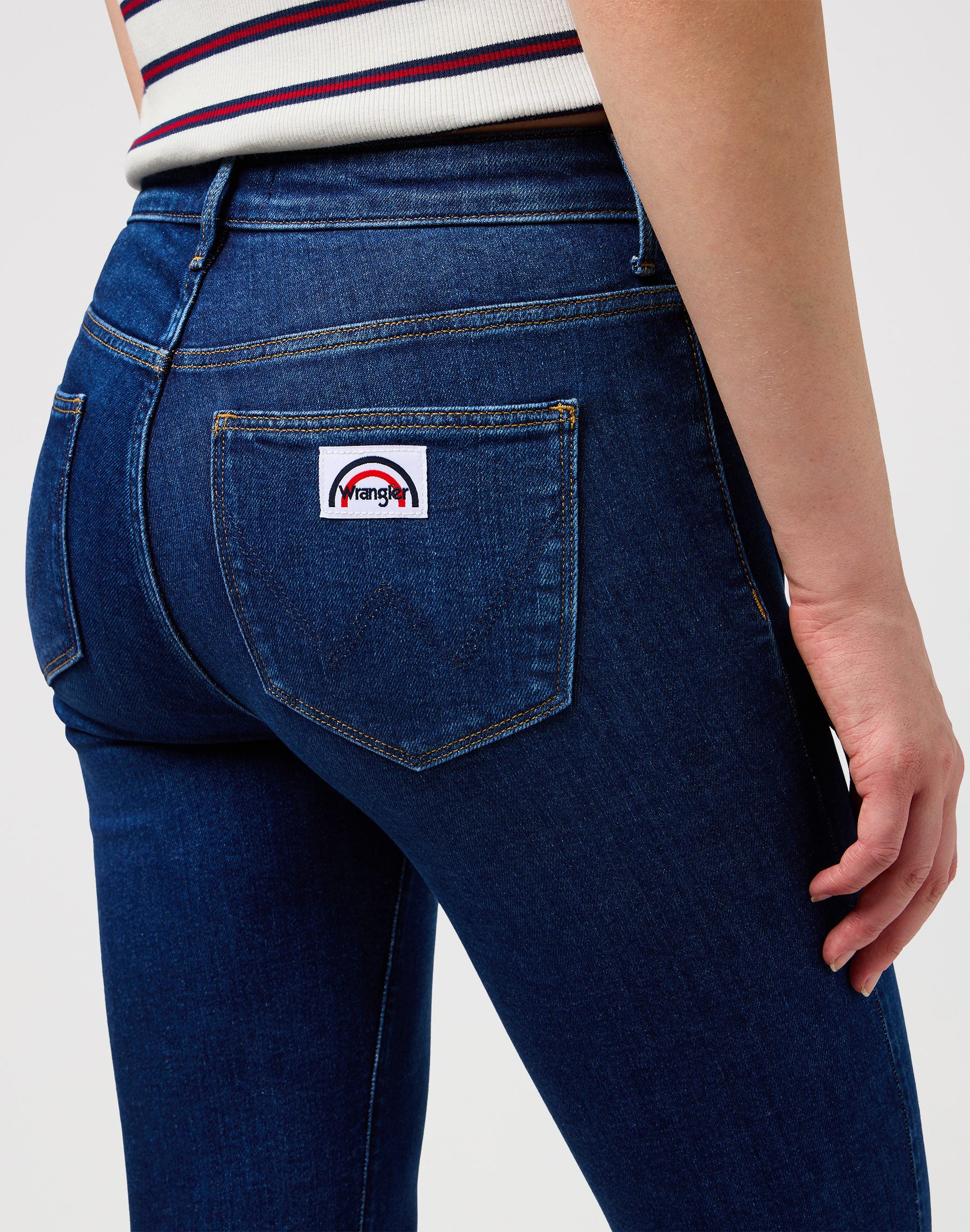 Wrangler Bootcut jeans Flare in retro-design met uitlopende pijp