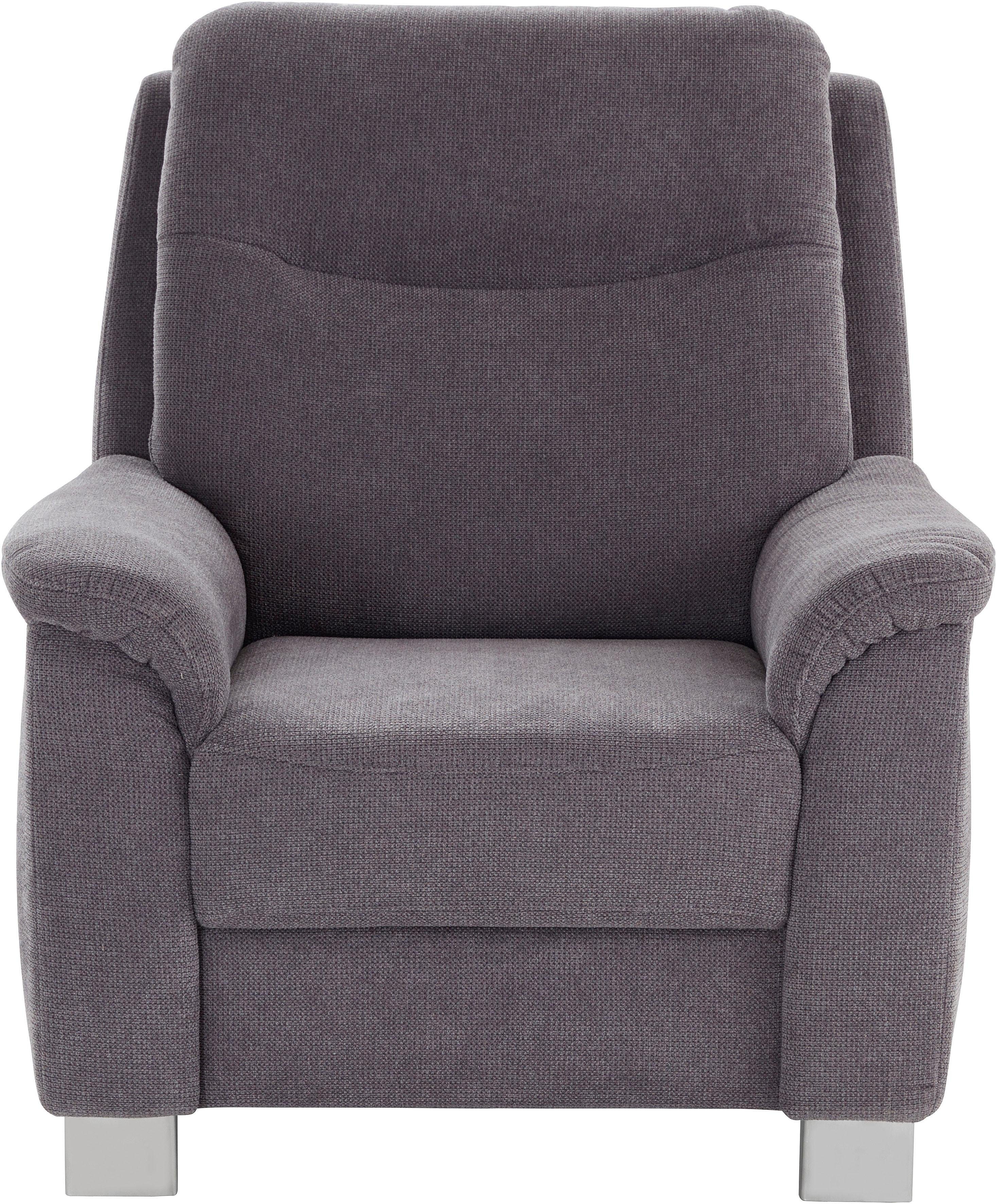 sit&more Fauteuil Boccaccio met binnenvering en verstelbare hoofdsteun