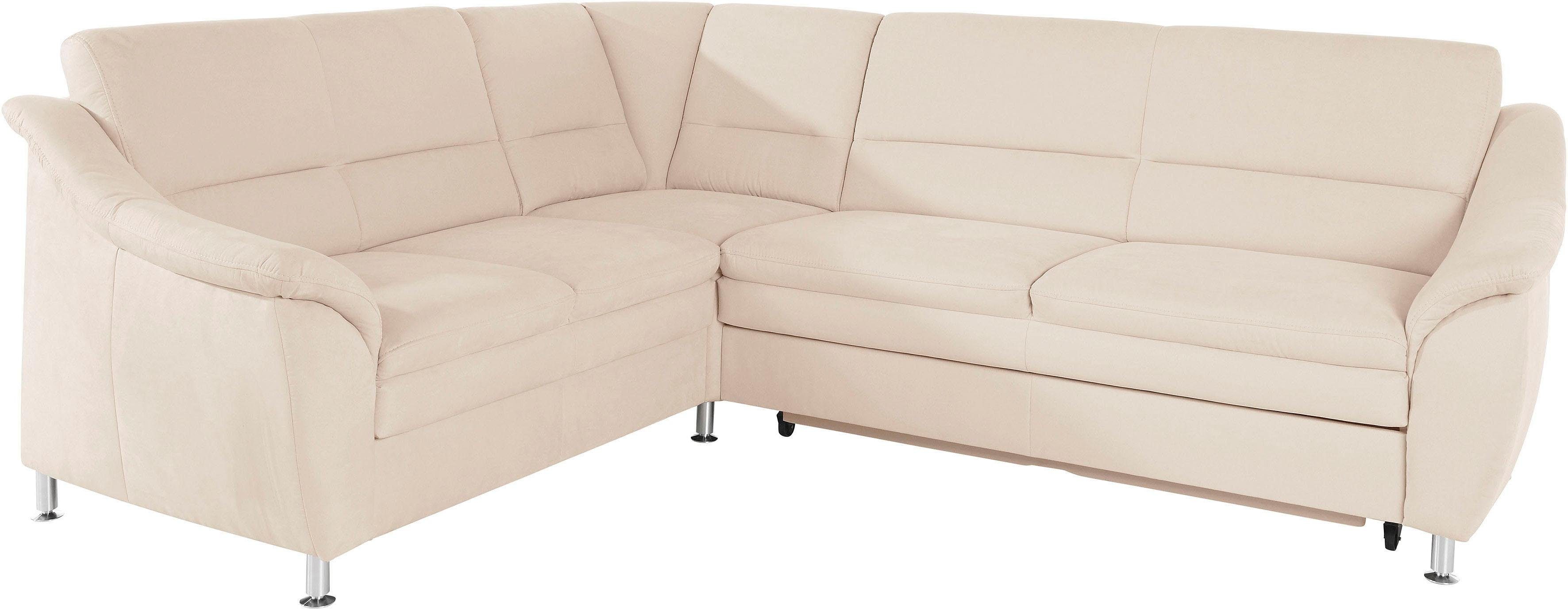 Places of Style Hoekbank Cardoso L-vorm Binnenvering, naar keuze met bed, lade, gedeeltelijk relaxfunctie