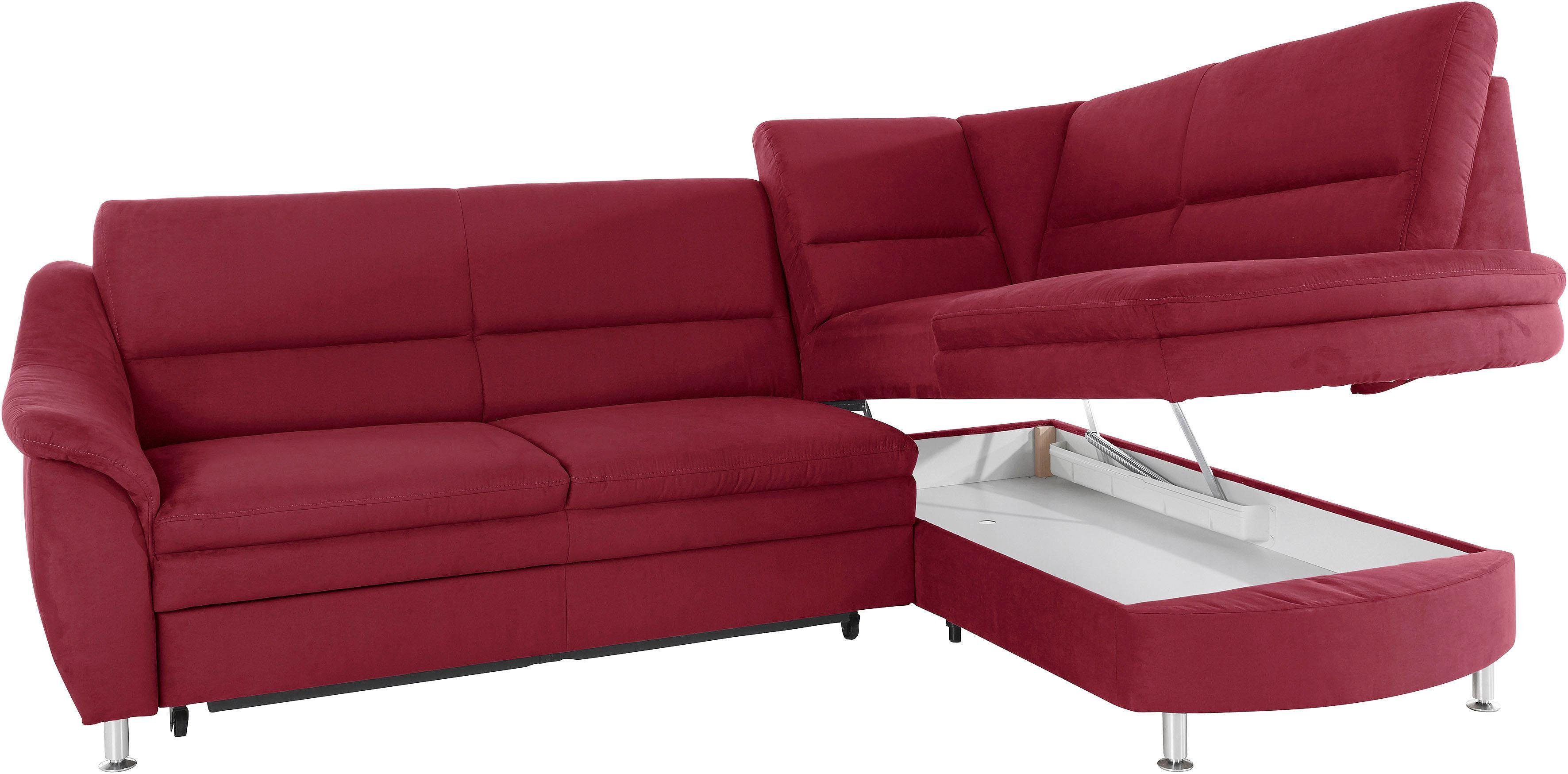 Places of Style Hoekbank Cardoso L-vorm Binnenvering, naar keuze met bed, lade