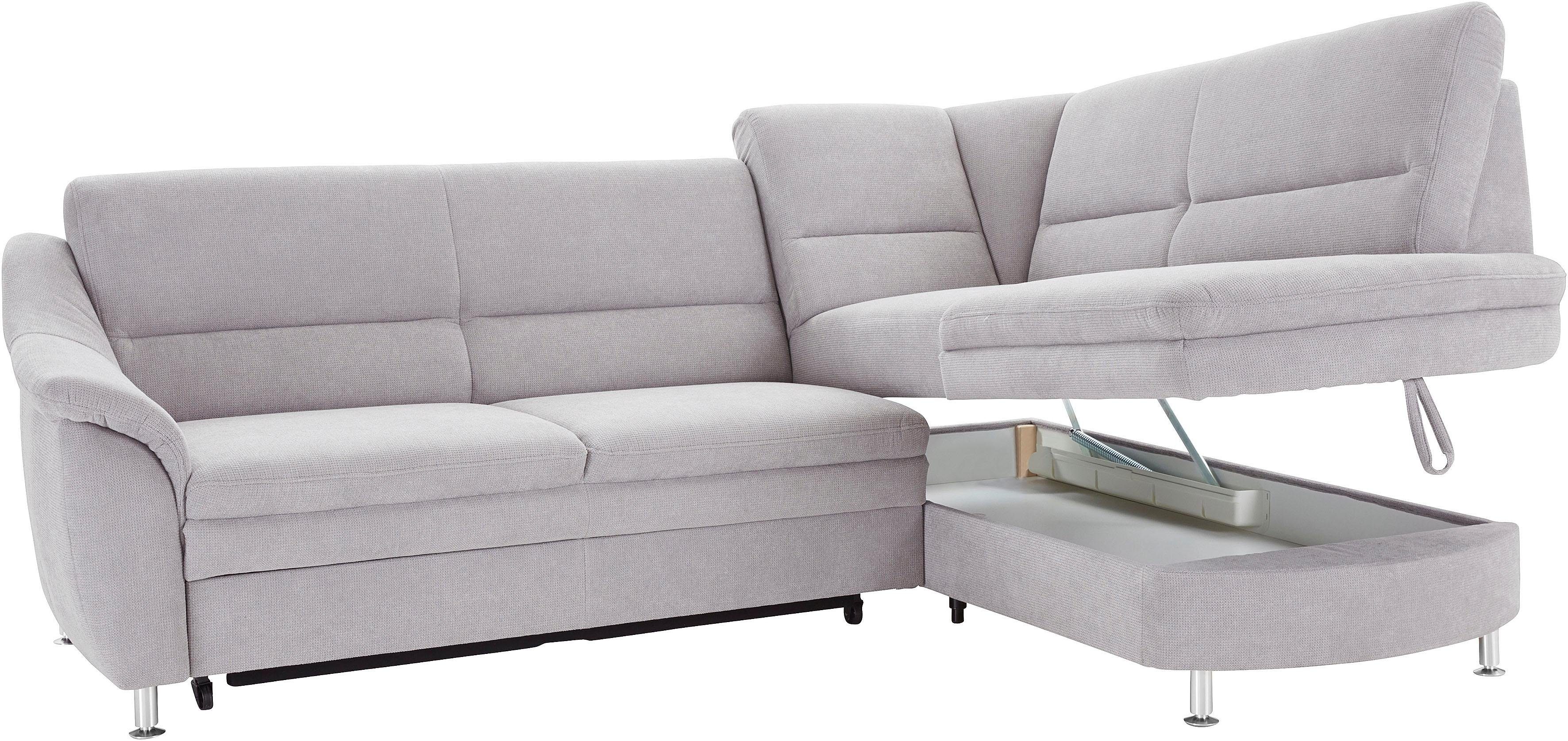 sit&more Hoekbank Cardoso L-vorm met binnenvering, naar keuze met slaapfunctie en lade