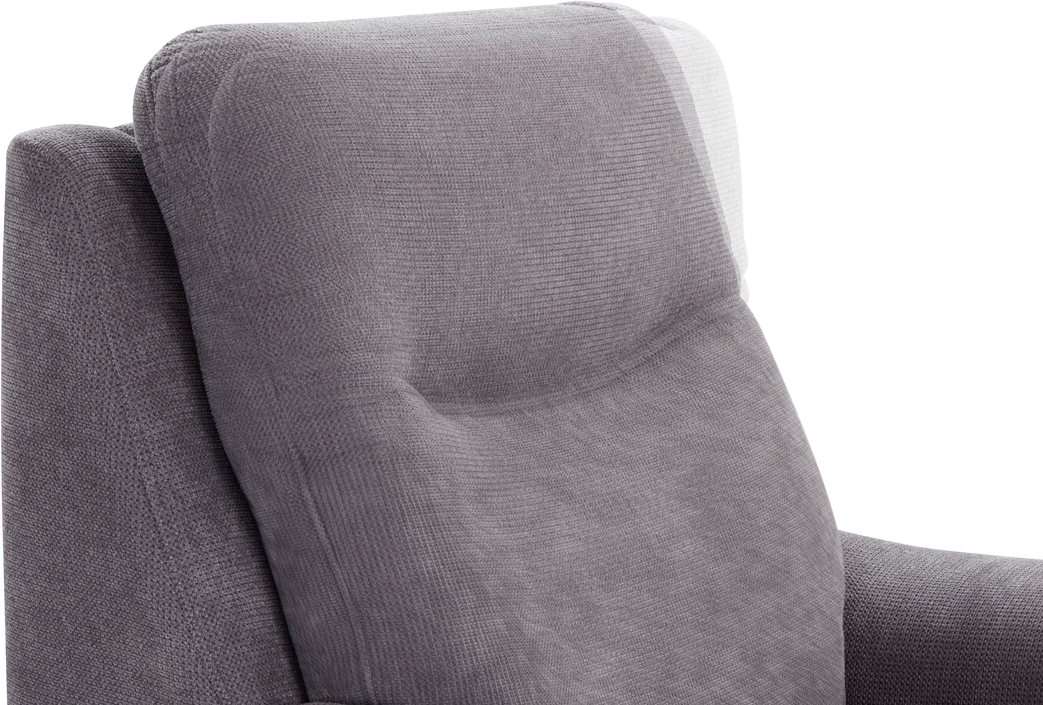 sit&more Fauteuil Boccaccio met binnenvering en verstelbare hoofdsteun