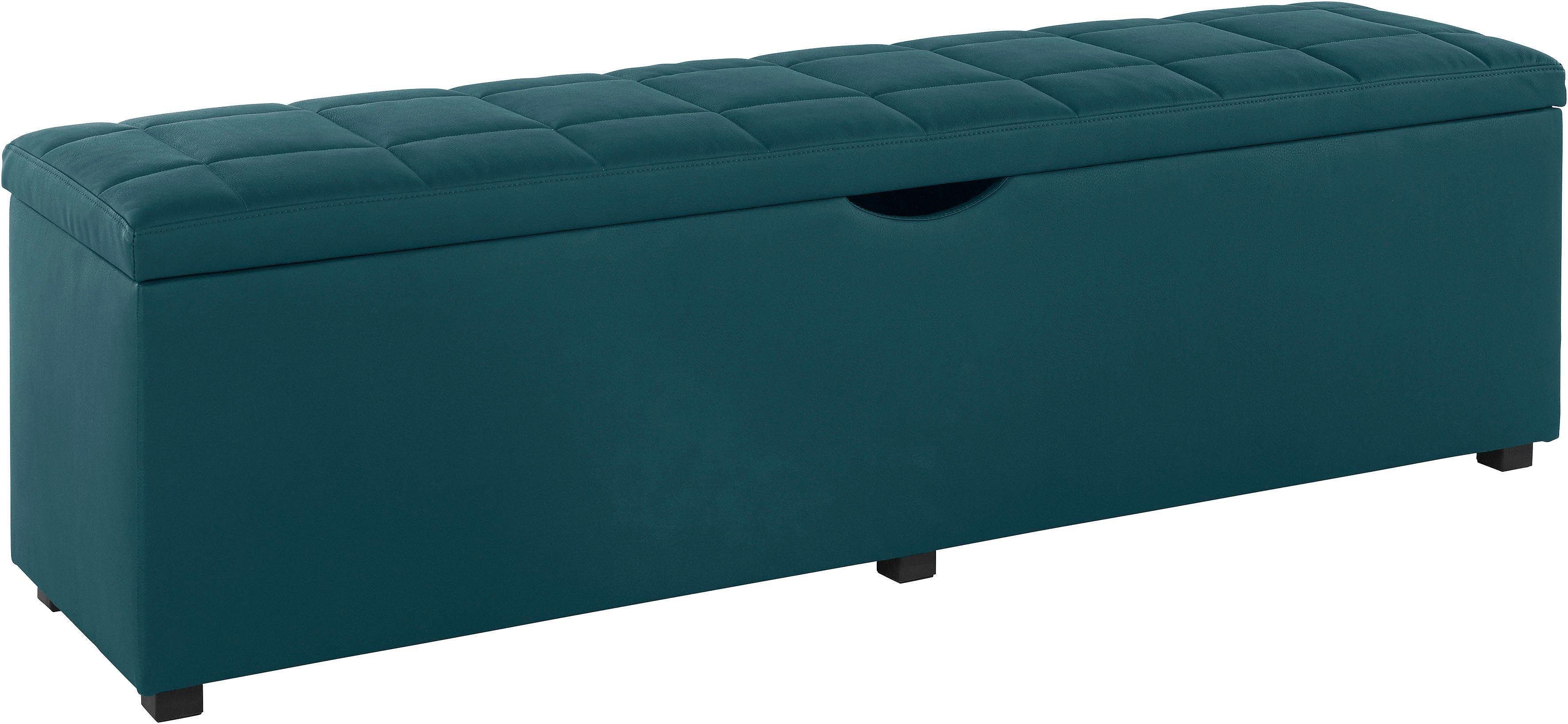 Places of Style Hockerbank Checked met bergruimte, breedte 120 cm en 160 cm, als bedbank te gebruiken