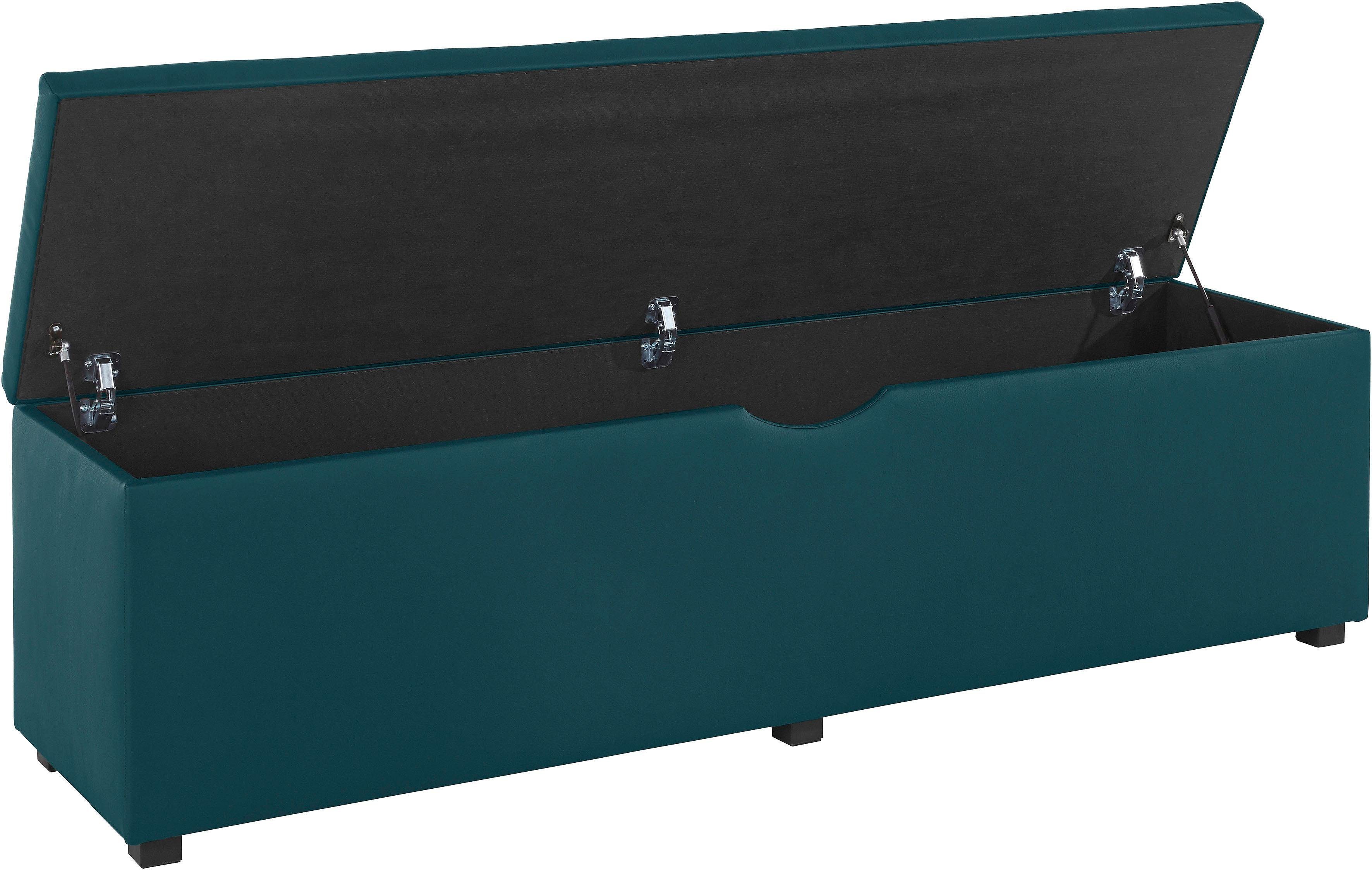 Places of Style Hockerbank Checked met bergruimte, breedte 120 cm en 160 cm, als bedbank te gebruiken