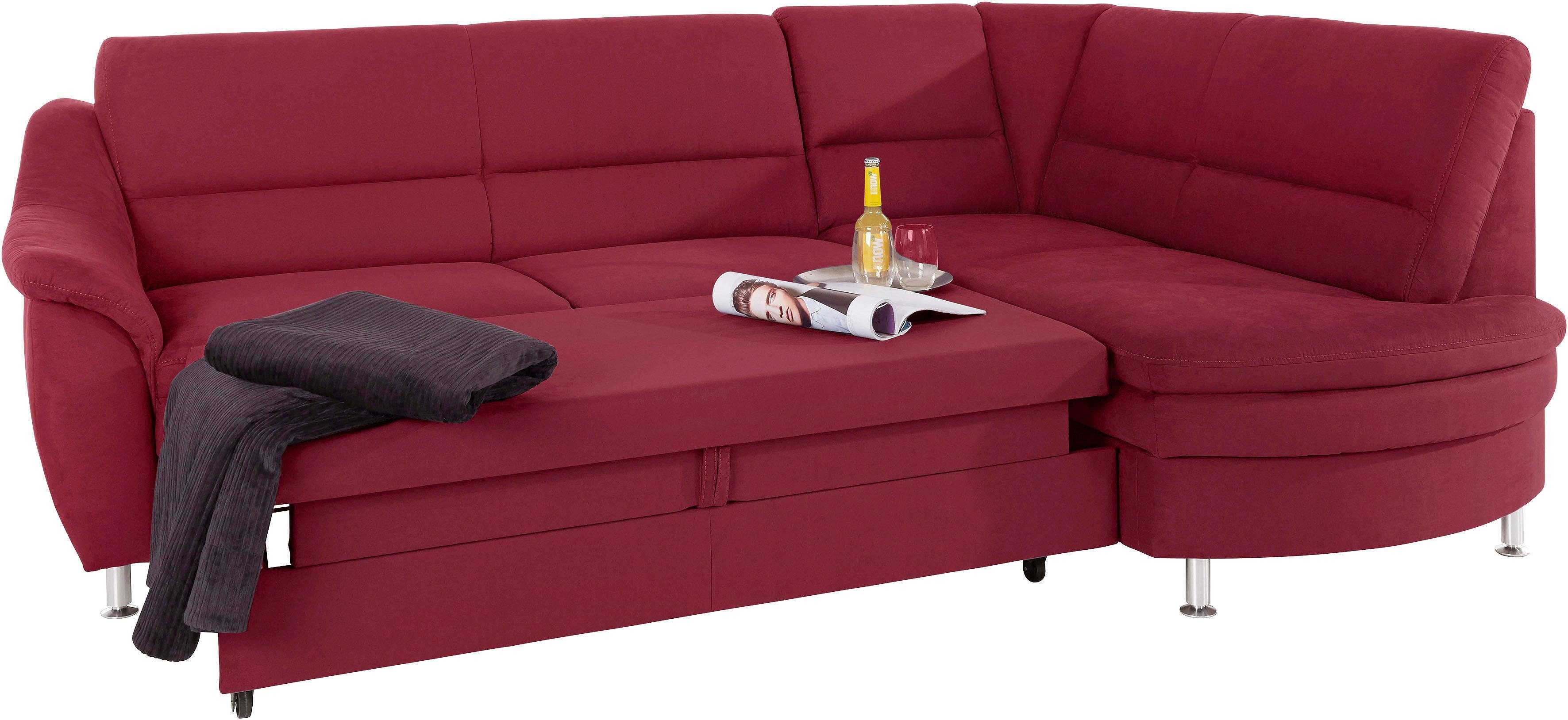 Places of Style Hoekbank Cardoso L-vorm Binnenvering, naar keuze met bed, lade