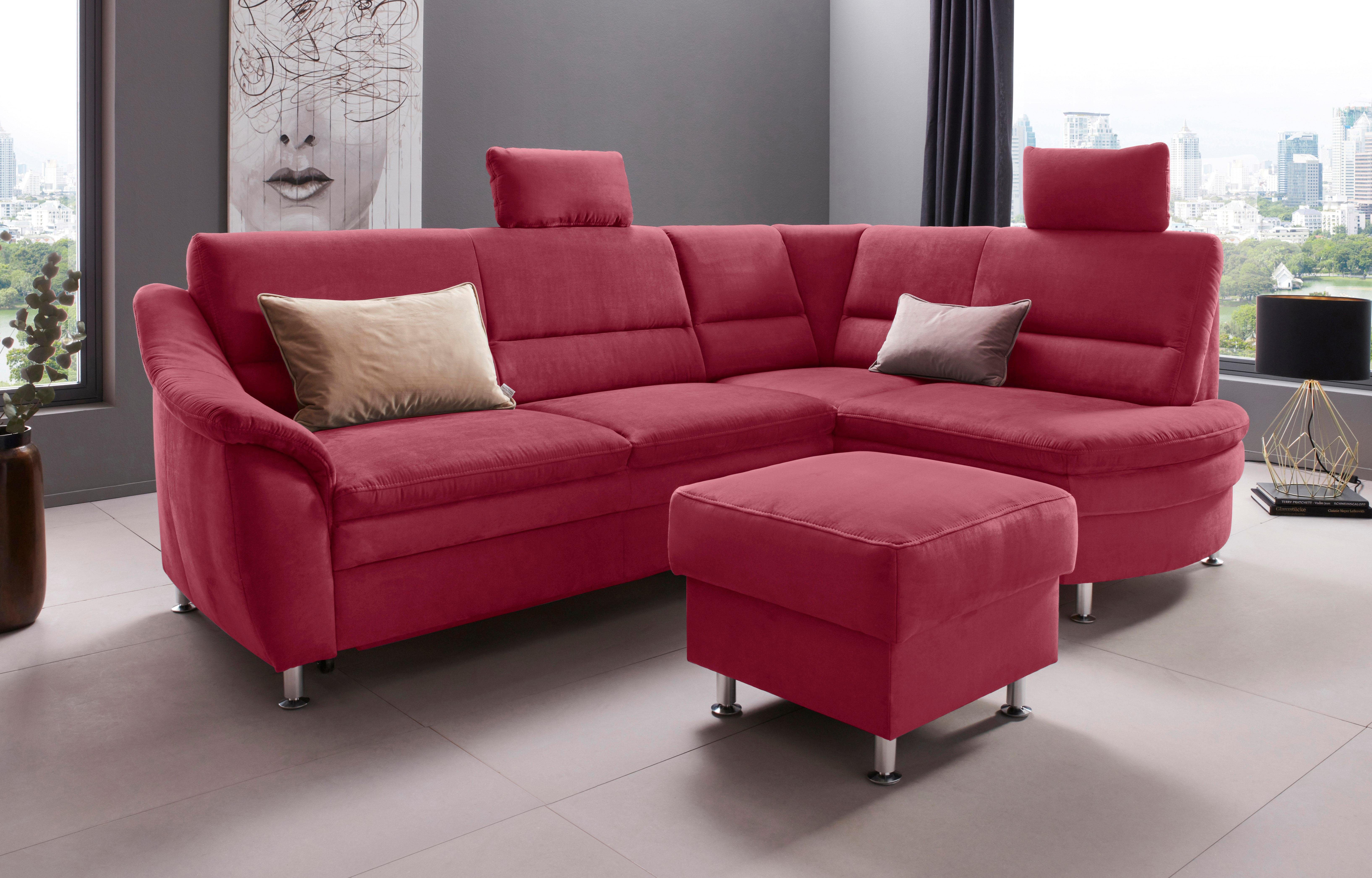Places of Style Hoekbank Cardoso L-vorm Binnenvering, naar keuze met bed, lade