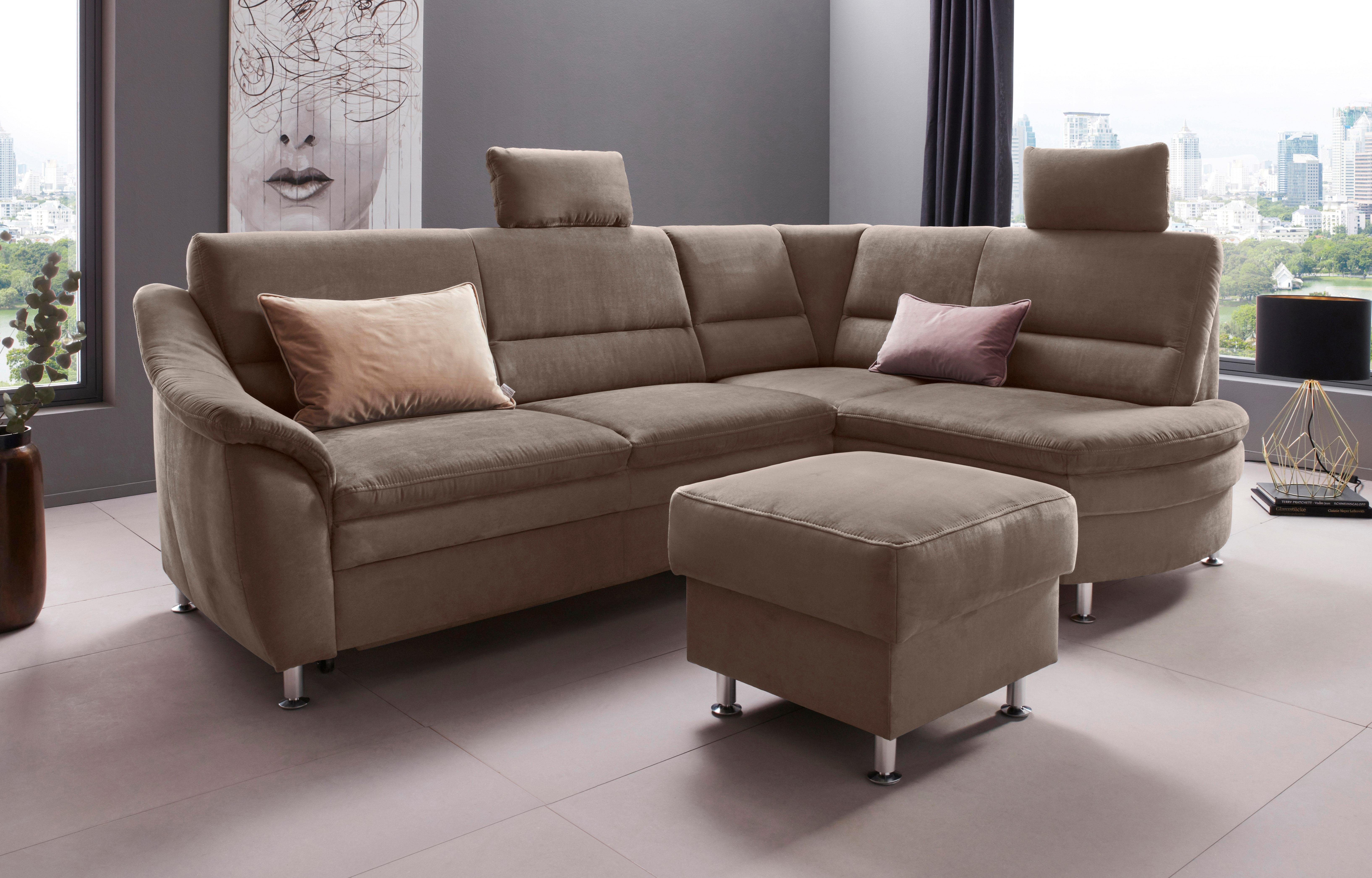 Places of Style Hoekbank Cardoso L-vorm Binnenvering, naar keuze met bed, lade