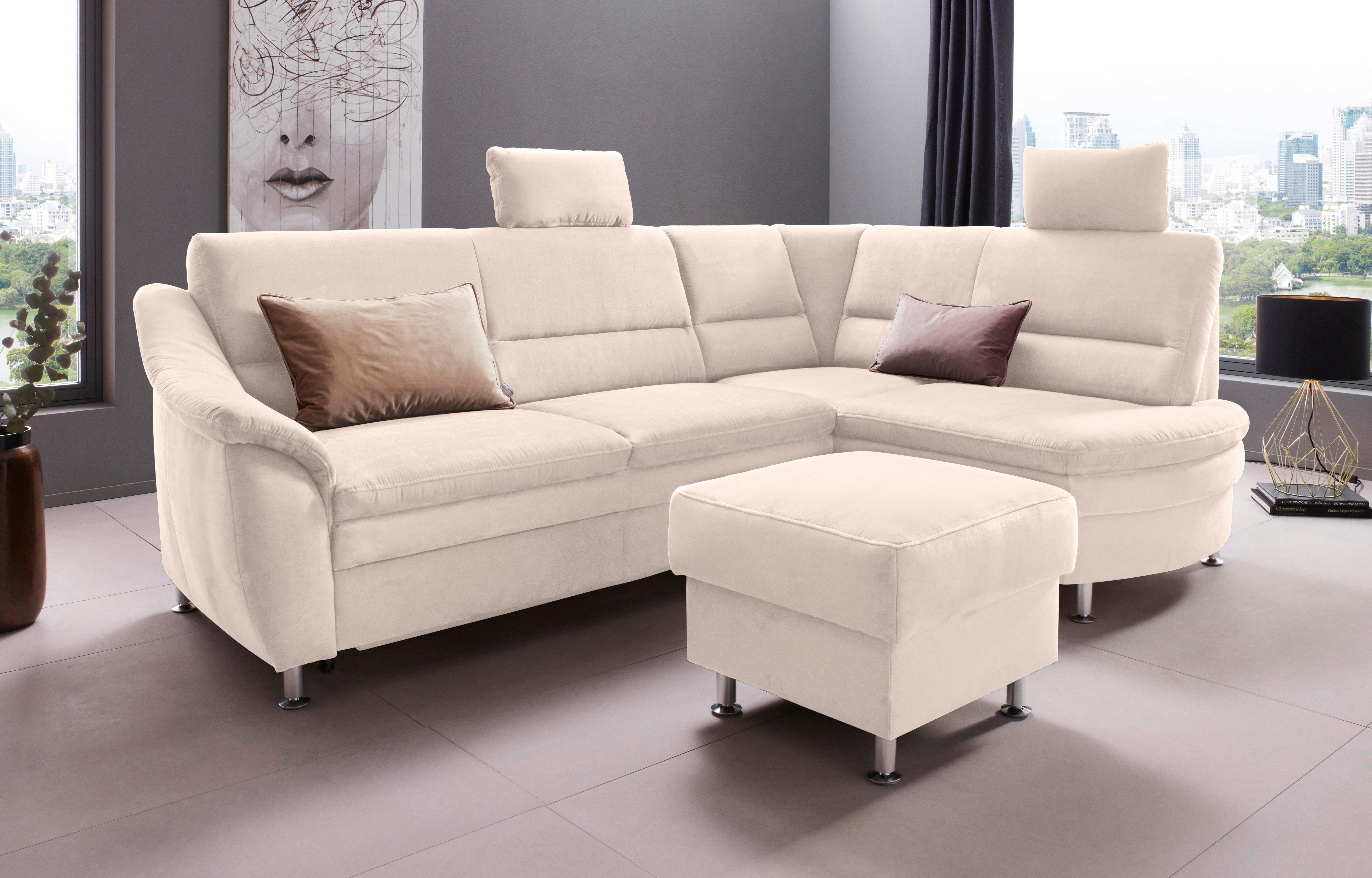Places of Style Hoekbank Cardoso L-vorm Binnenvering, naar keuze met bed, lade