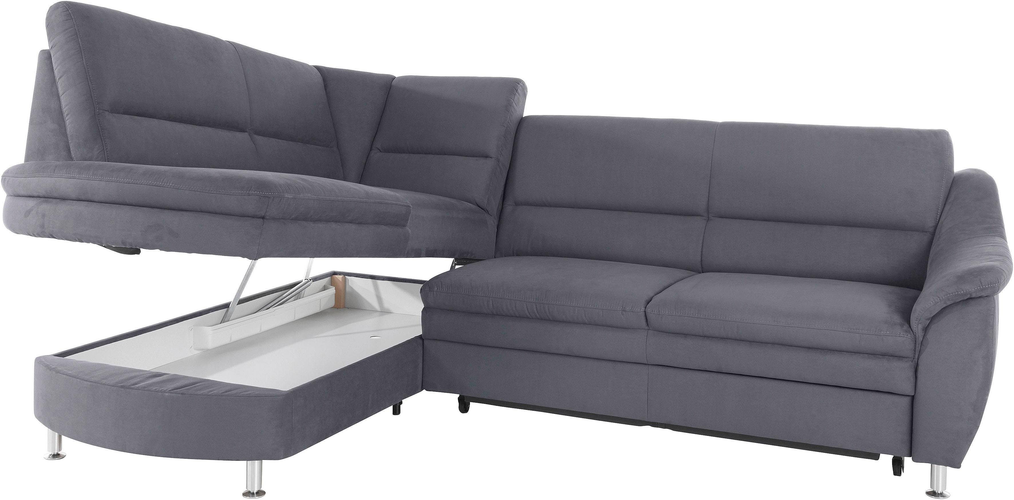 Places of Style Hoekbank Cardoso L-vorm Binnenvering, naar keuze met bed, lade