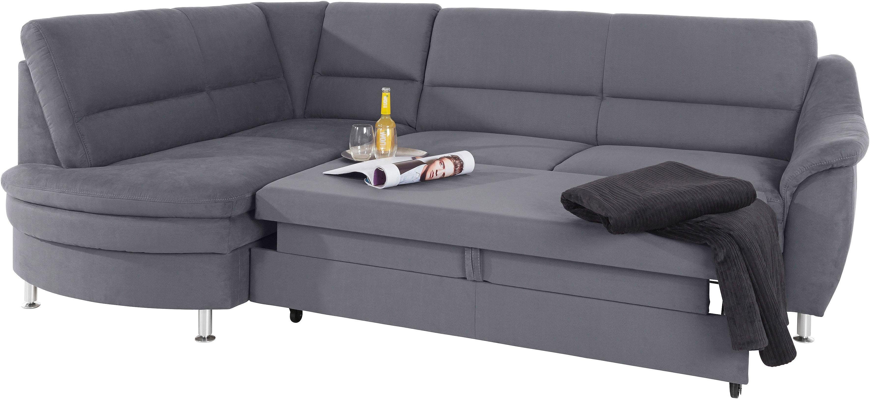 Places of Style Hoekbank Cardoso L-vorm Binnenvering, naar keuze met bed, lade