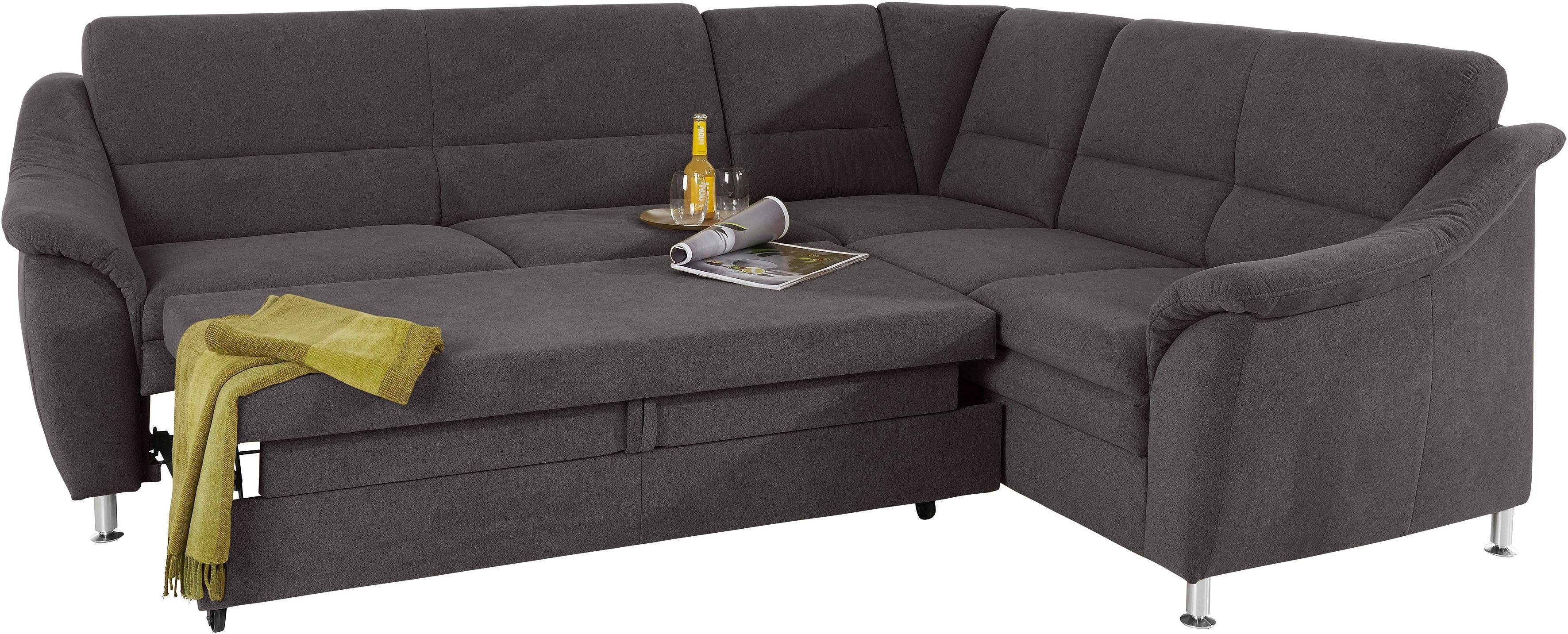 Places of Style Hoekbank Cardoso L-vorm Binnenvering, naar keuze met bed, lade, gedeeltelijk relaxfunctie
