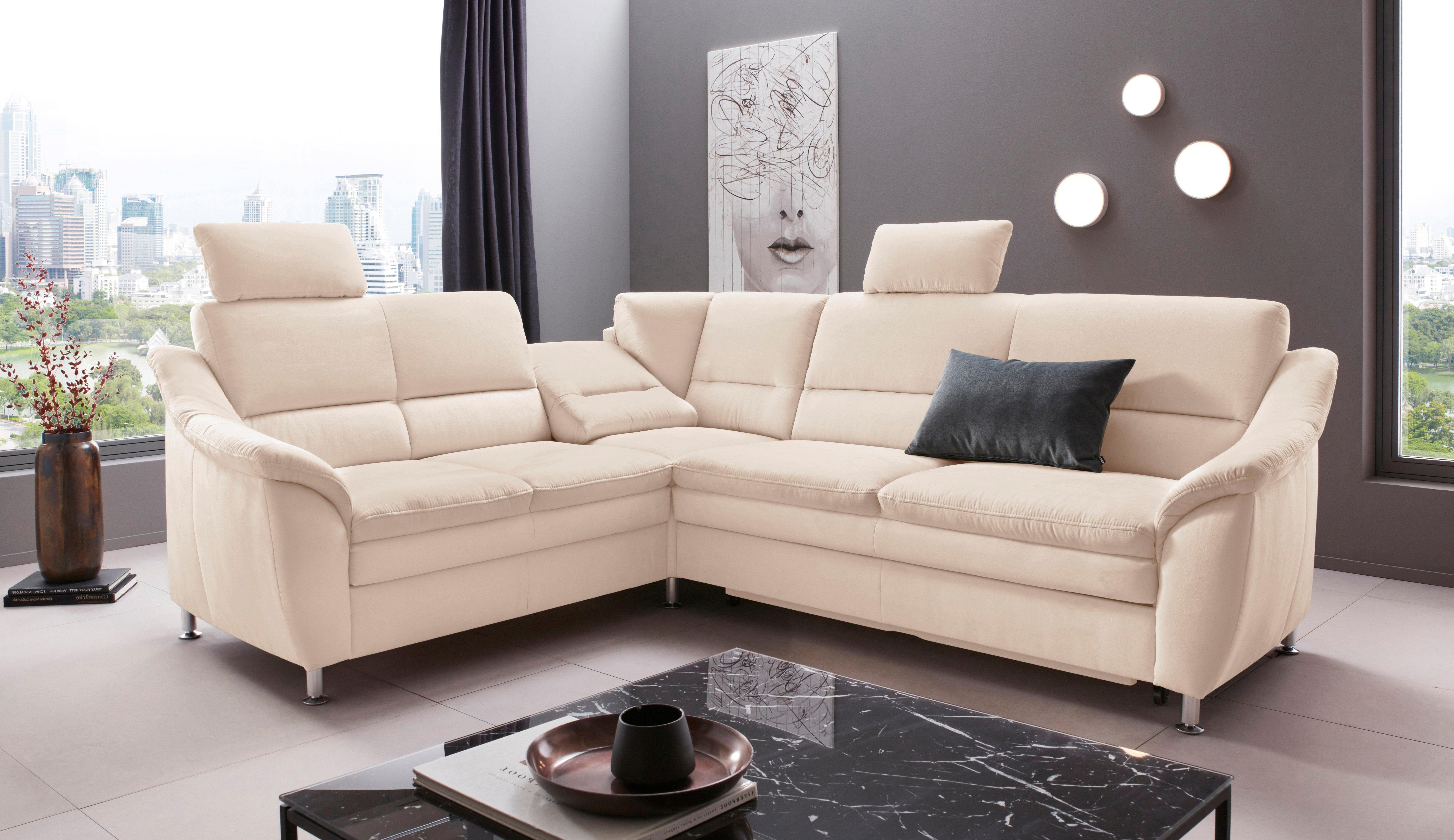 Places of Style Hoekbank Cardoso L-vorm Binnenvering, naar keuze met bed, lade, gedeeltelijk relaxfunctie
