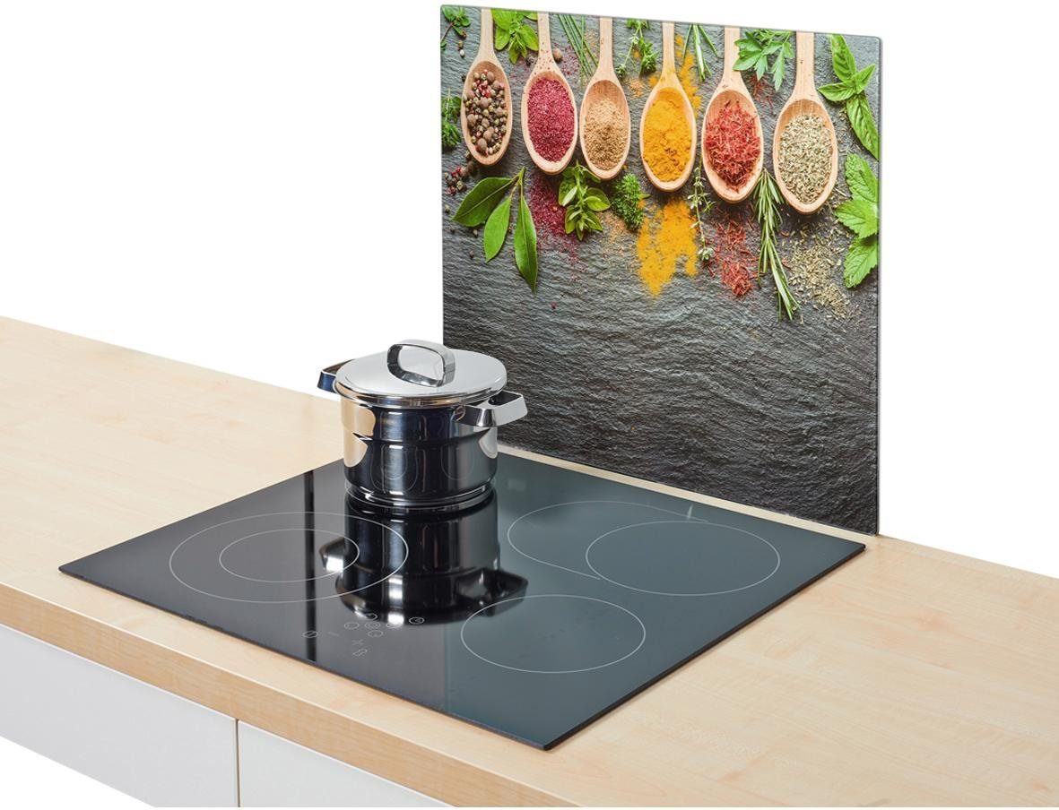 Zeller Present Kookplaatdeksel SPICES gemaakt van esg-veiligheidsglas