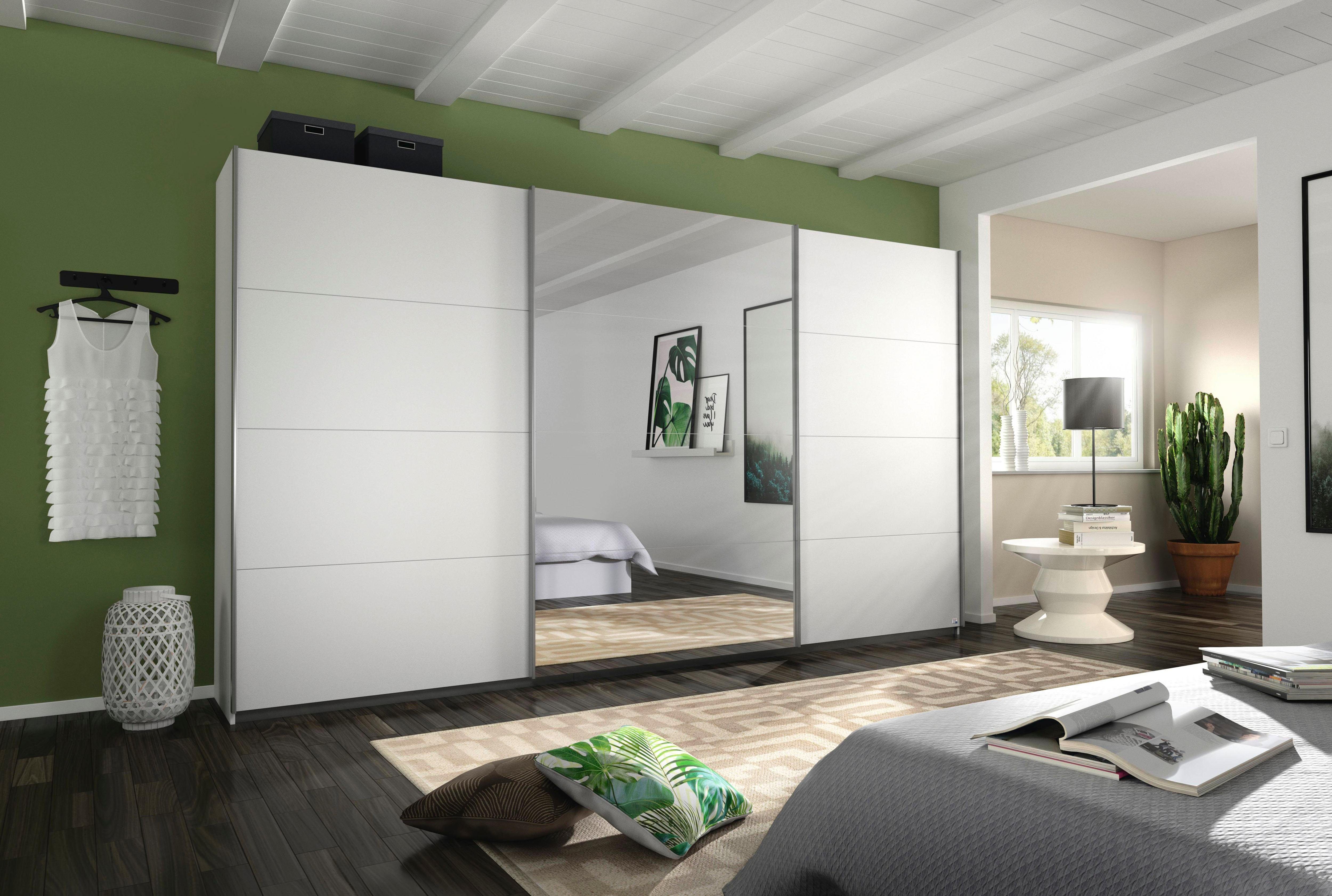 rauch Schuifdeurkast Kledingkast Garderobe CORTONA inclusief interieurindeling,