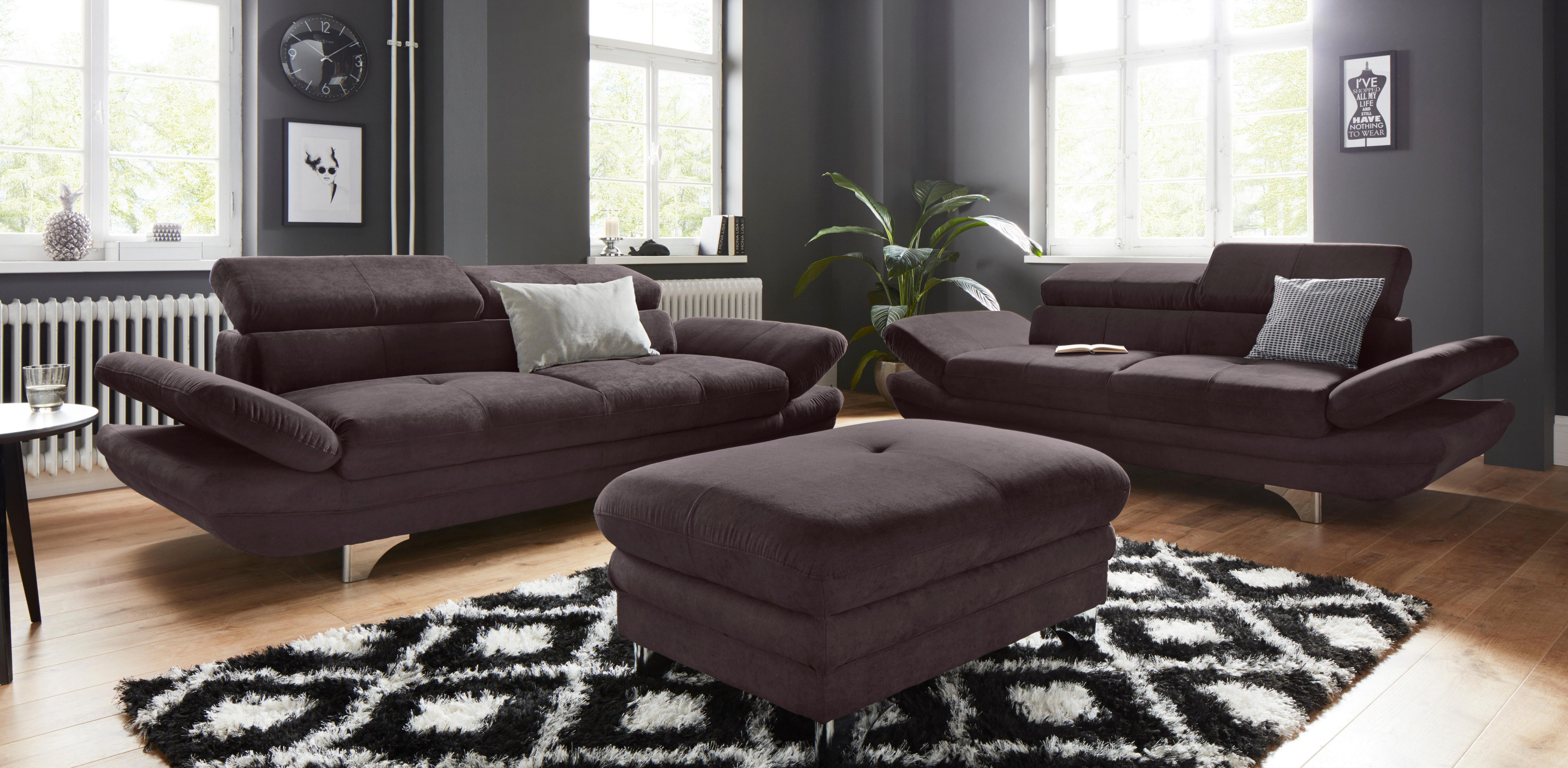 COTTA 3-zitsbank Enterprise Big-sofa, met verstelbare armleuning en rugleuning