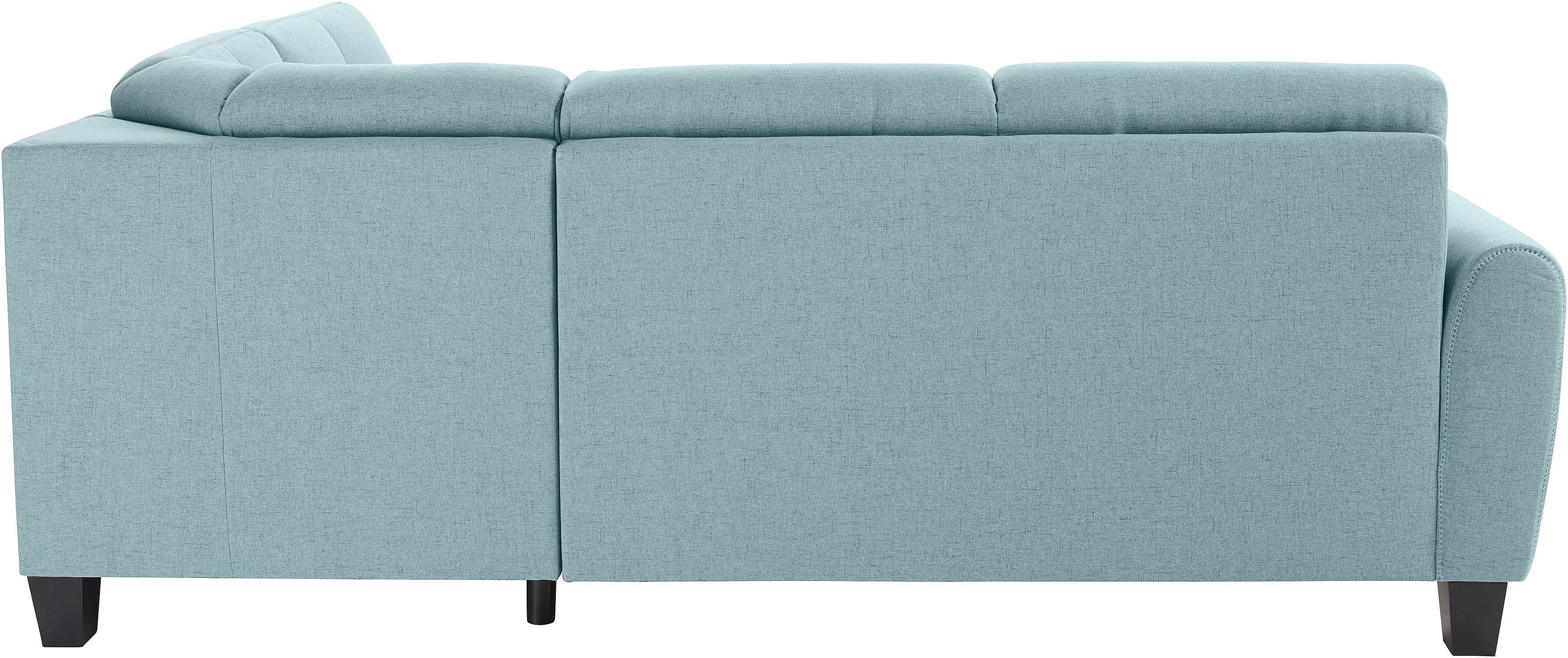sit&more Hoekbank Varese L-vorm met binnenvering, naar keuze met slaapfunctie en bergruimte