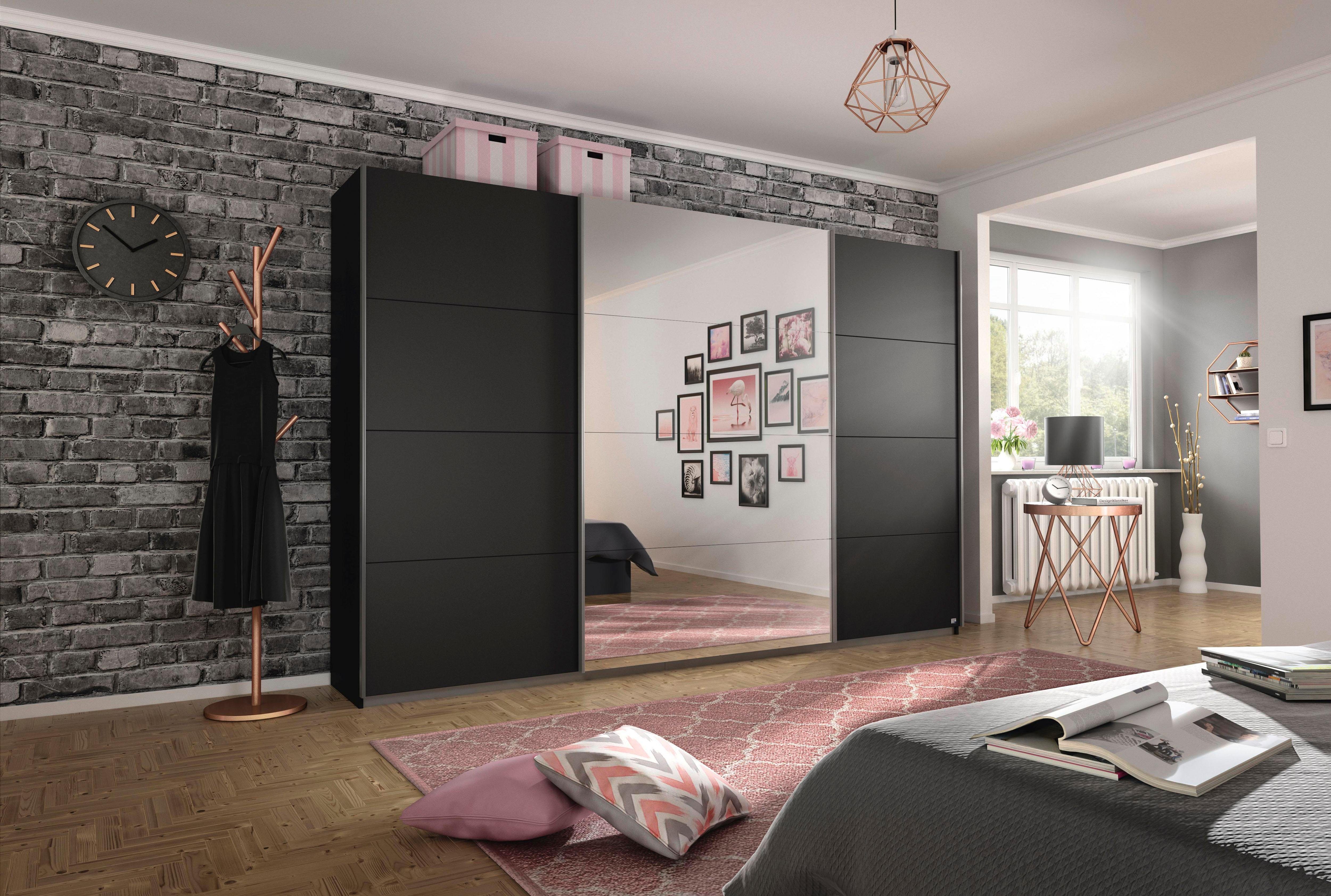 rauch Schuifdeurkast Kledingkast Garderobe CORTONA inclusief interieurindeling,