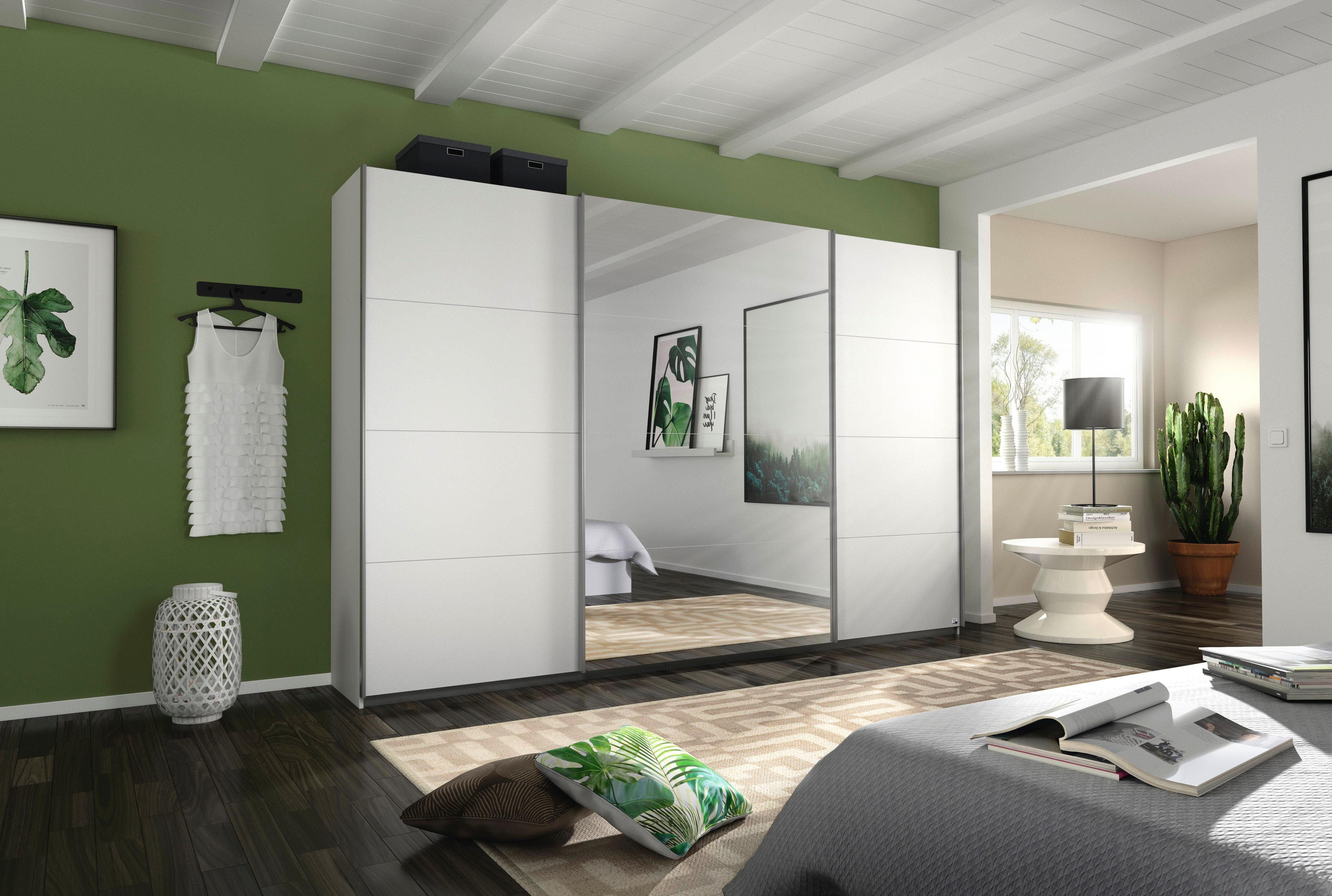 rauch Schuifdeurkast Kledingkast Garderobe CORTONA inclusief interieurindeling,