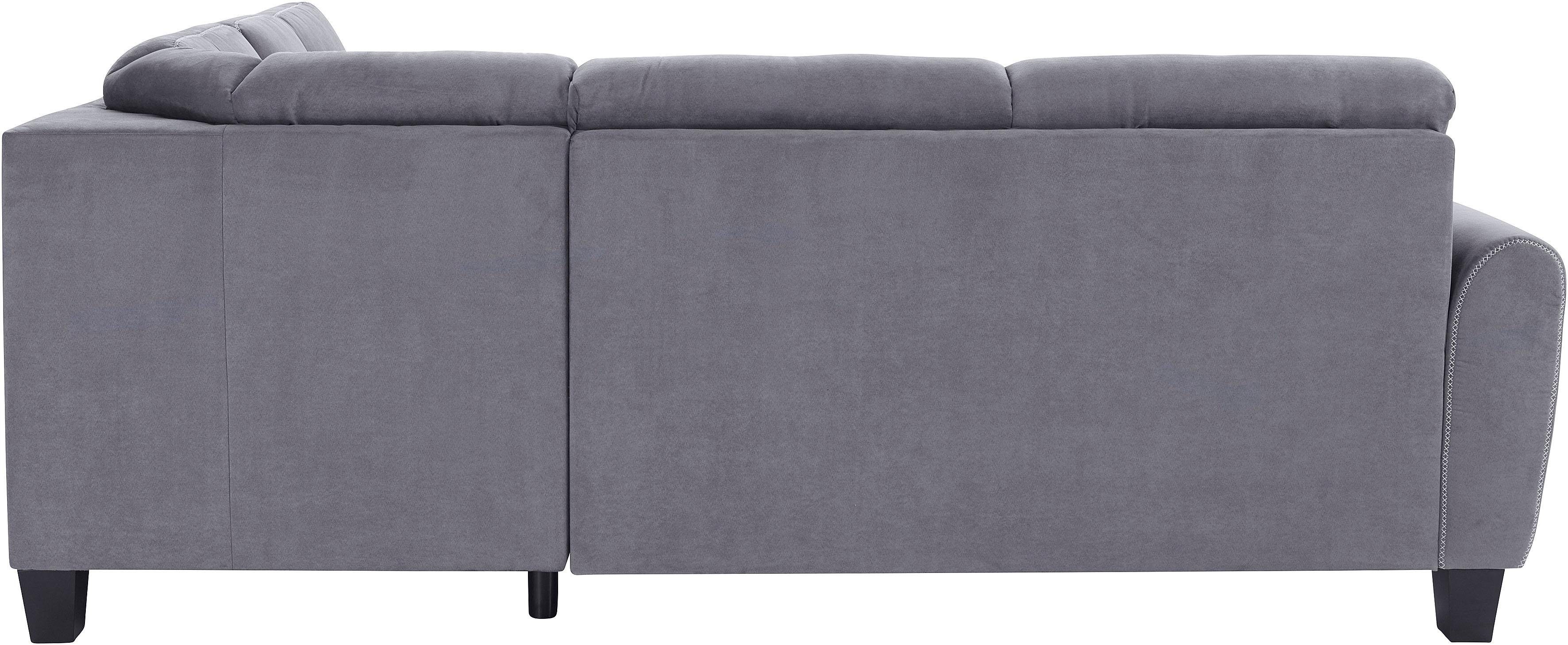 sit&more Hoekbank Varese L-vorm met binnenvering, naar keuze met slaapfunctie en bergruimte