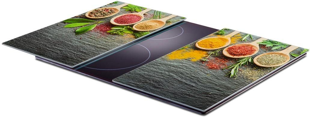 Zeller Present Kookplaatdeksel SPICES gemaakt van esg-veiligheidsglas