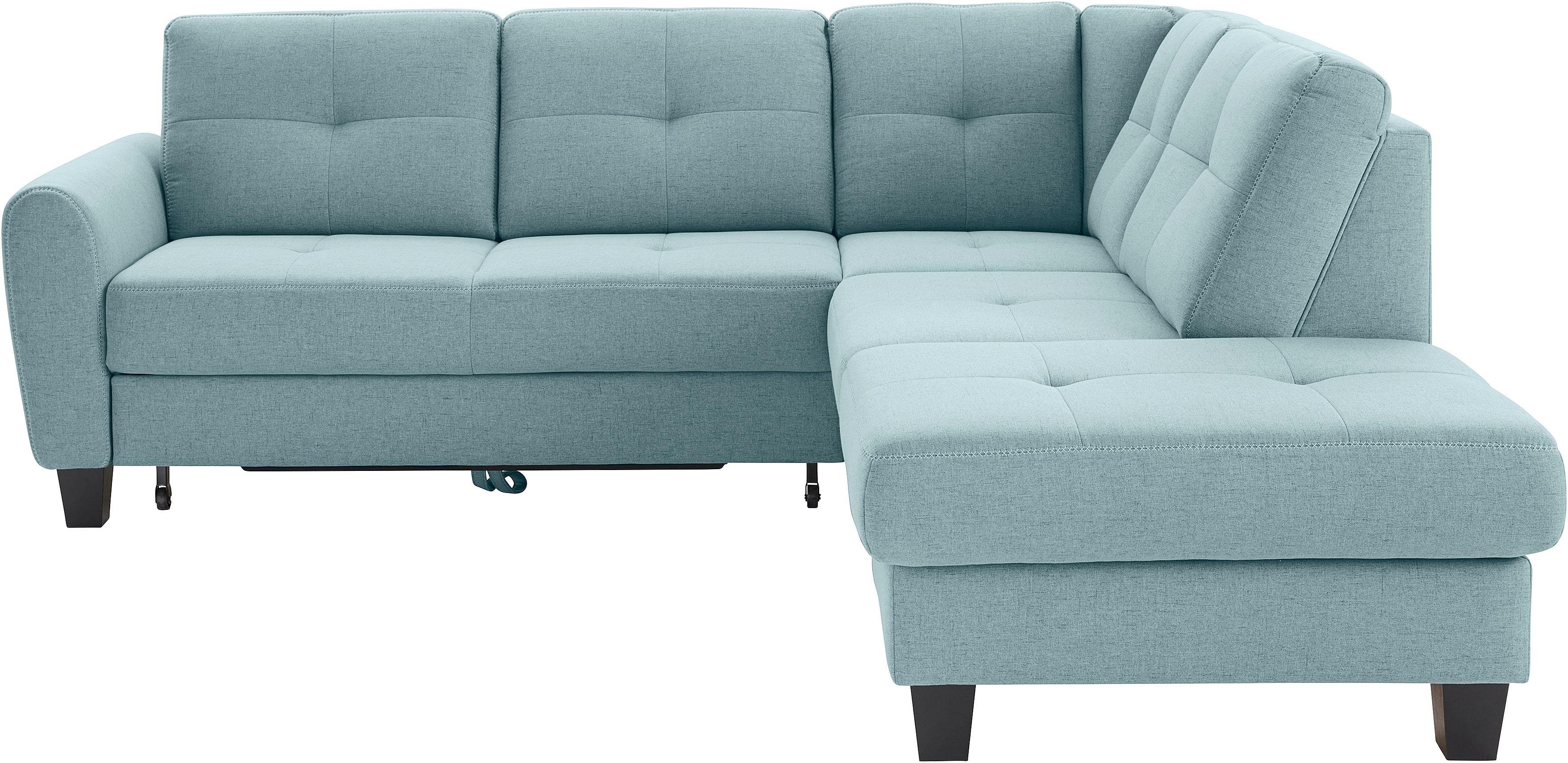 sit&more Hoekbank Varese L-vorm met binnenvering, naar keuze met slaapfunctie en bergruimte