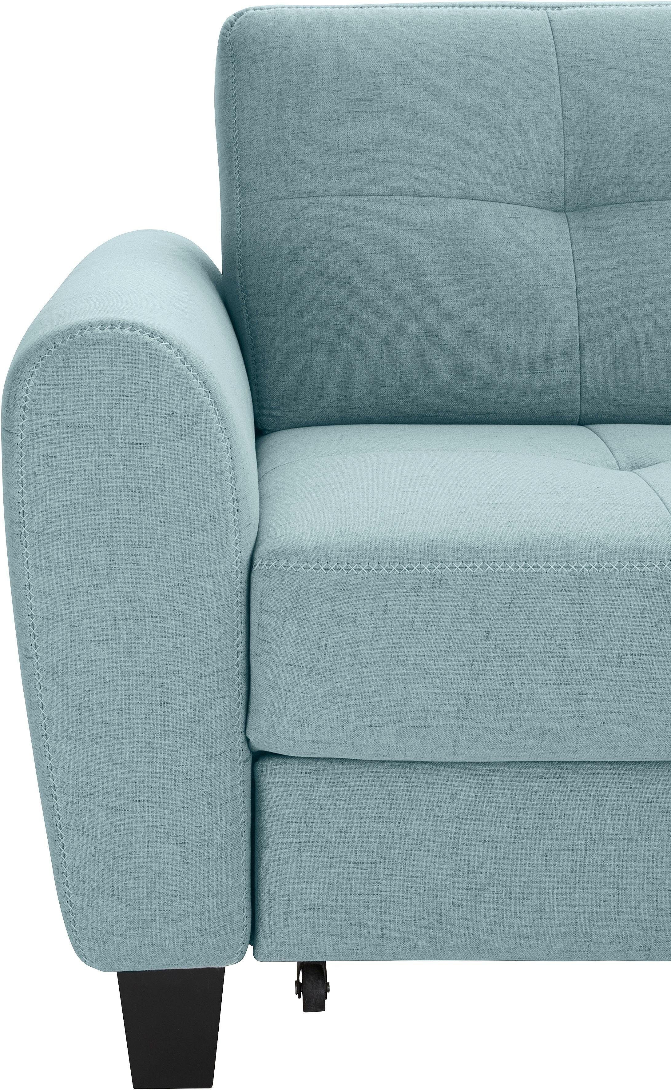 sit&more Hoekbank Varese L-vorm met binnenvering, naar keuze met slaapfunctie en bergruimte