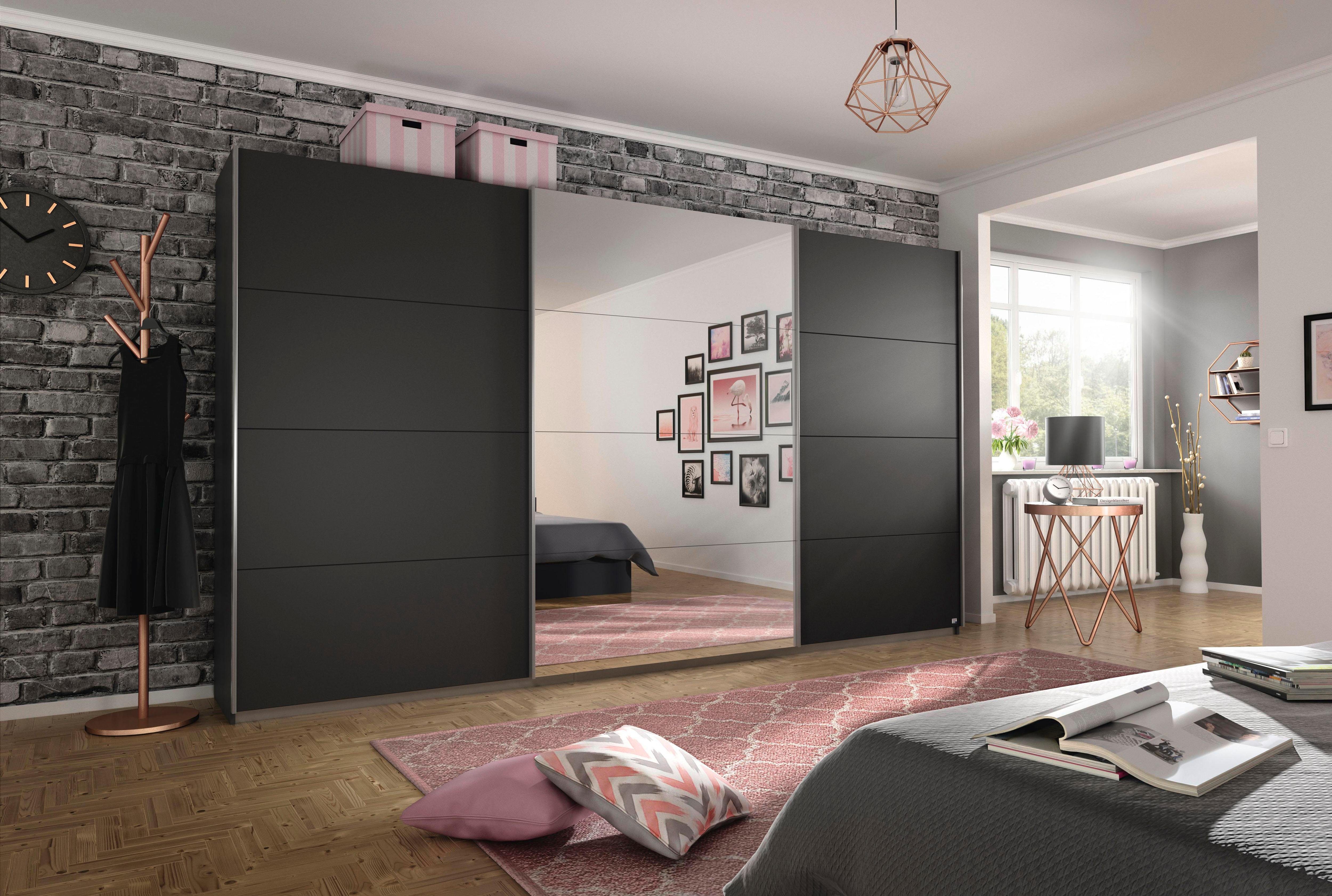 rauch Schuifdeurkast Kledingkast Garderobe CORTONA inclusief interieurindeling,