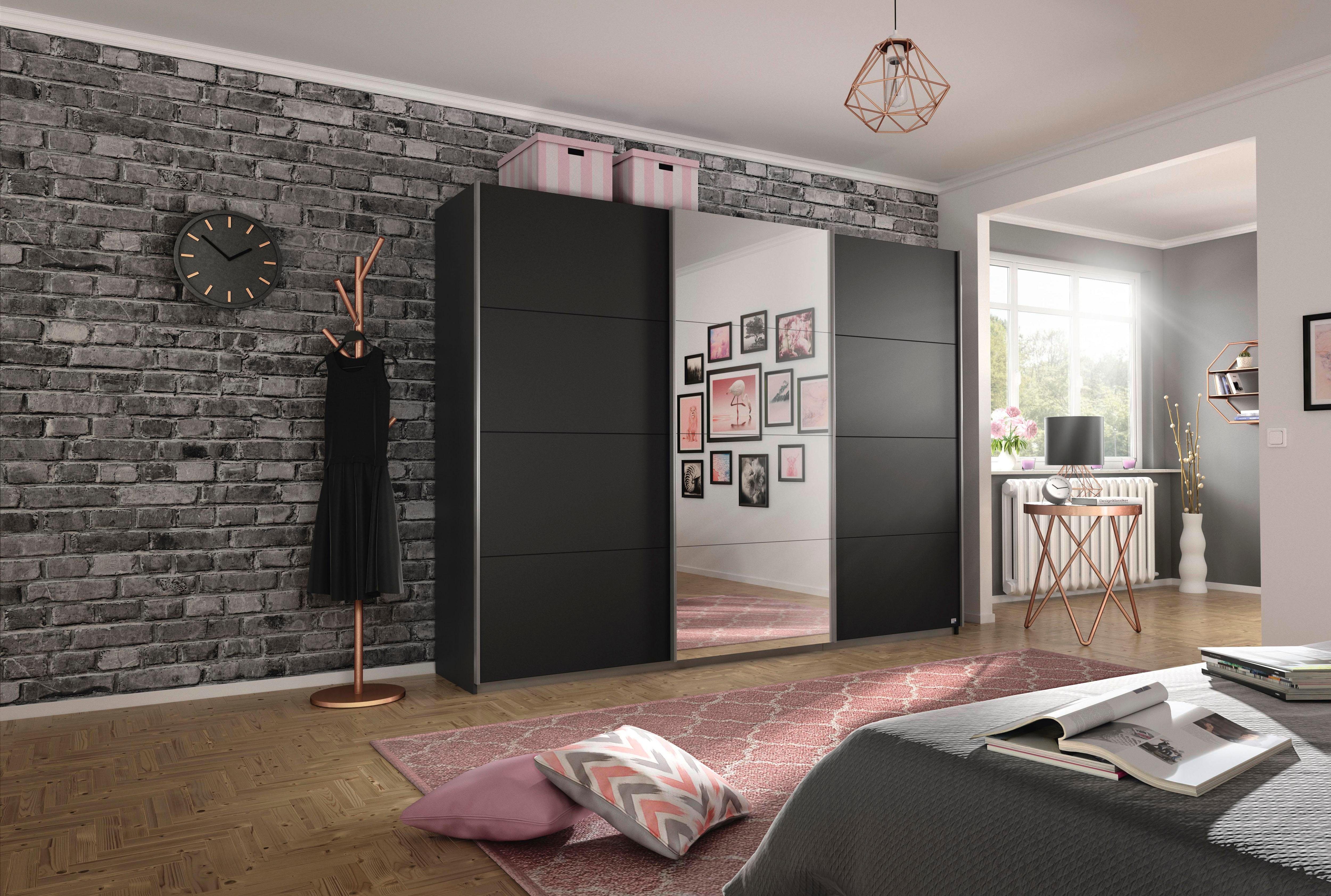 rauch Schuifdeurkast Kledingkast Garderobe CORTONA inclusief interieurindeling,