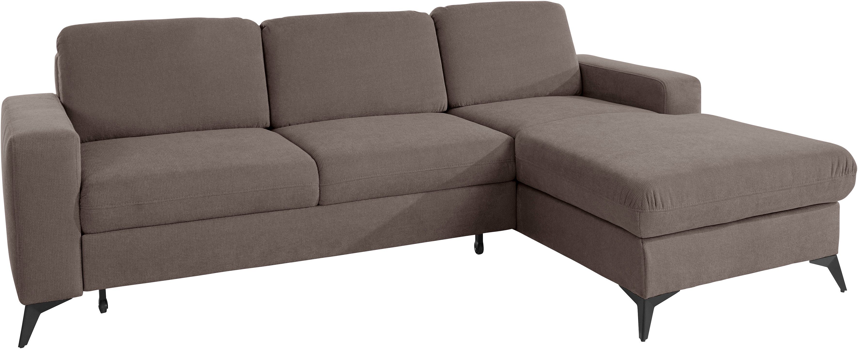 Places of Style Hoekbank Lolland L-vorm Naar keuze met slaapfunctie en bedkist, binnenvering
