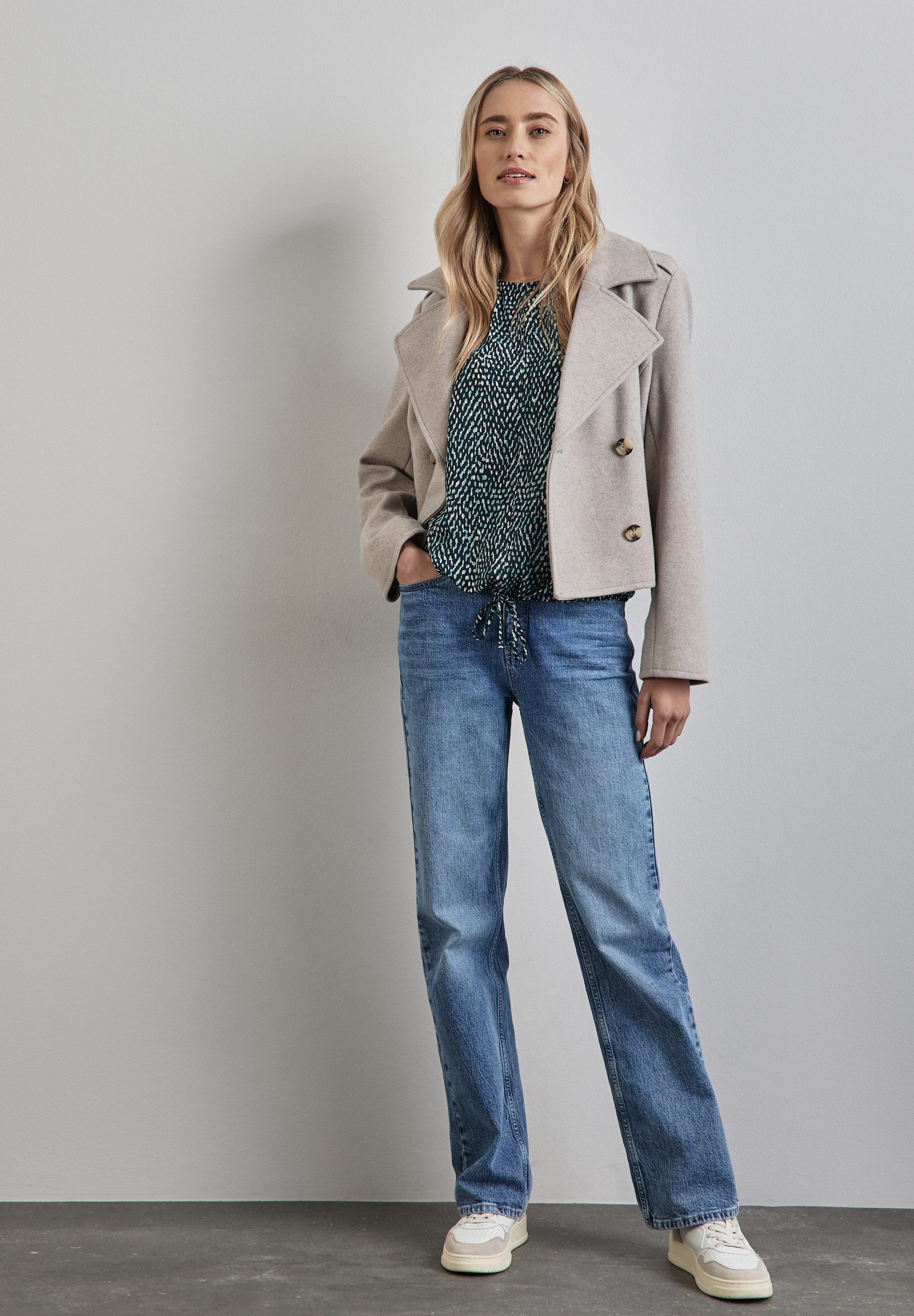 STREET ONE Blouse met lange mouwen met print all-over