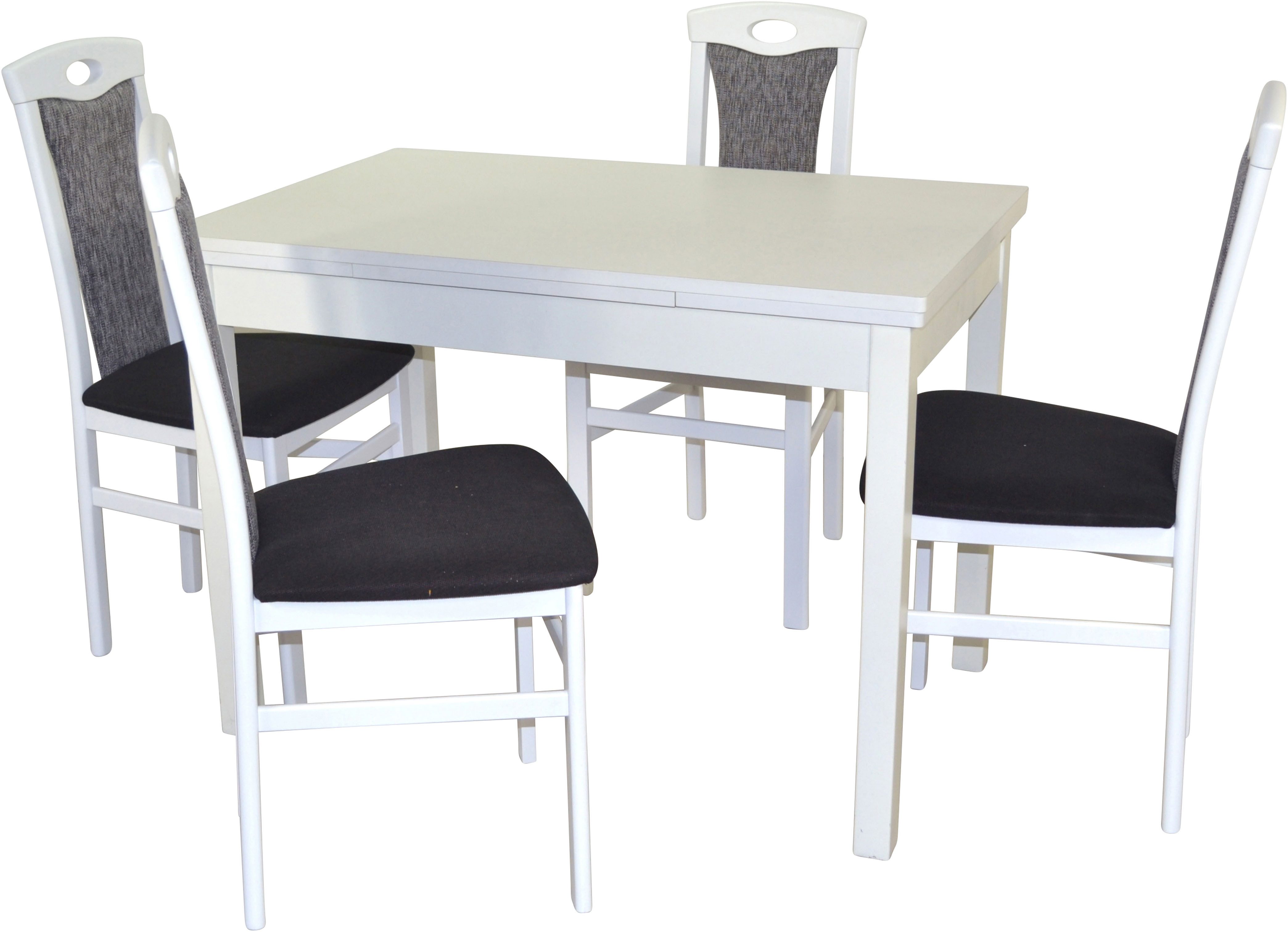 HOFMANN LIVING AND MORE Eethoek 5-delige eethoek Stoelen voorgemonteerd (voordeelset, 5-delig)