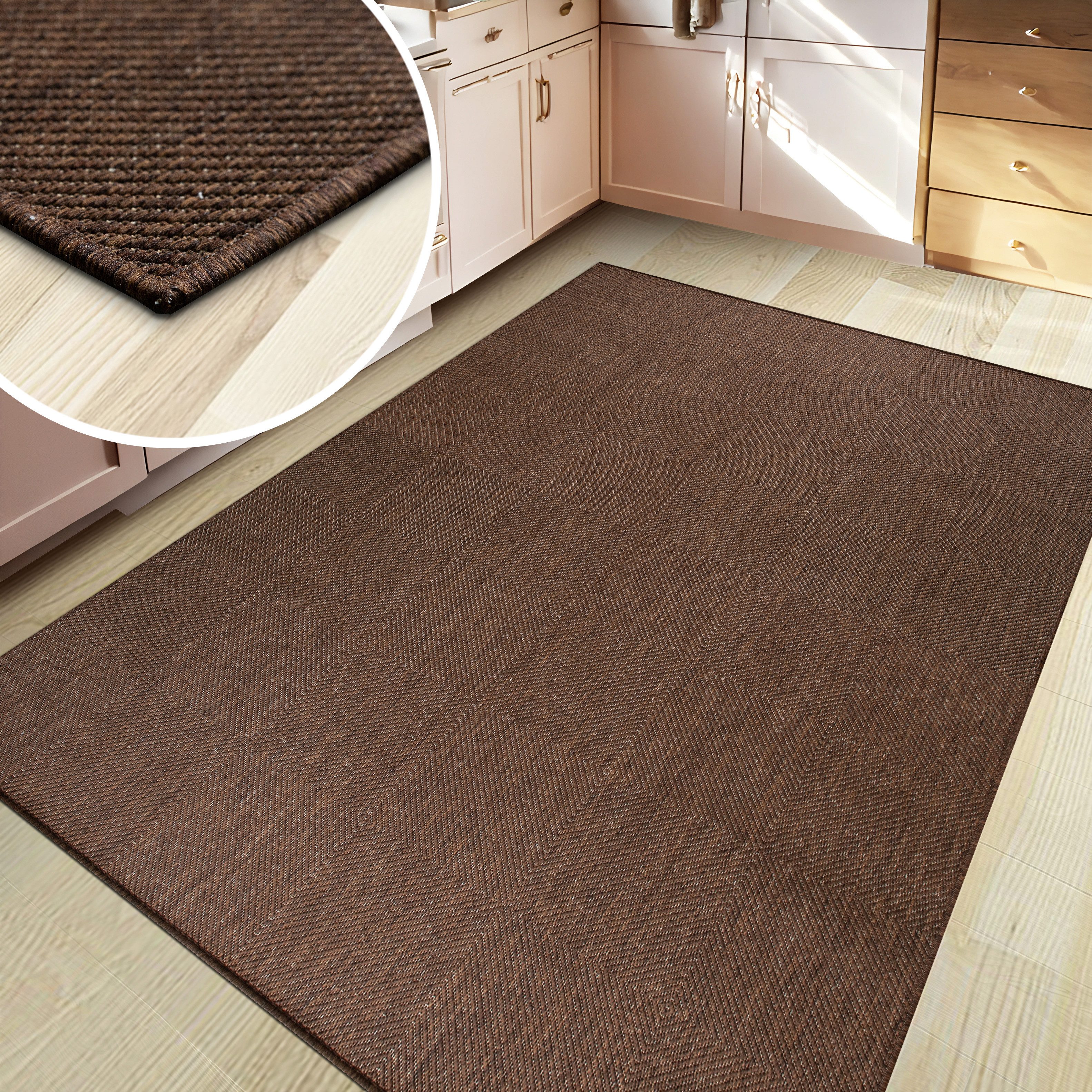 my home Vloerkleed Anna is ook als loper verkrijgbaar Geschikt voor binnen en buiten, sisal-look, weerbestendig & uv-bestendig