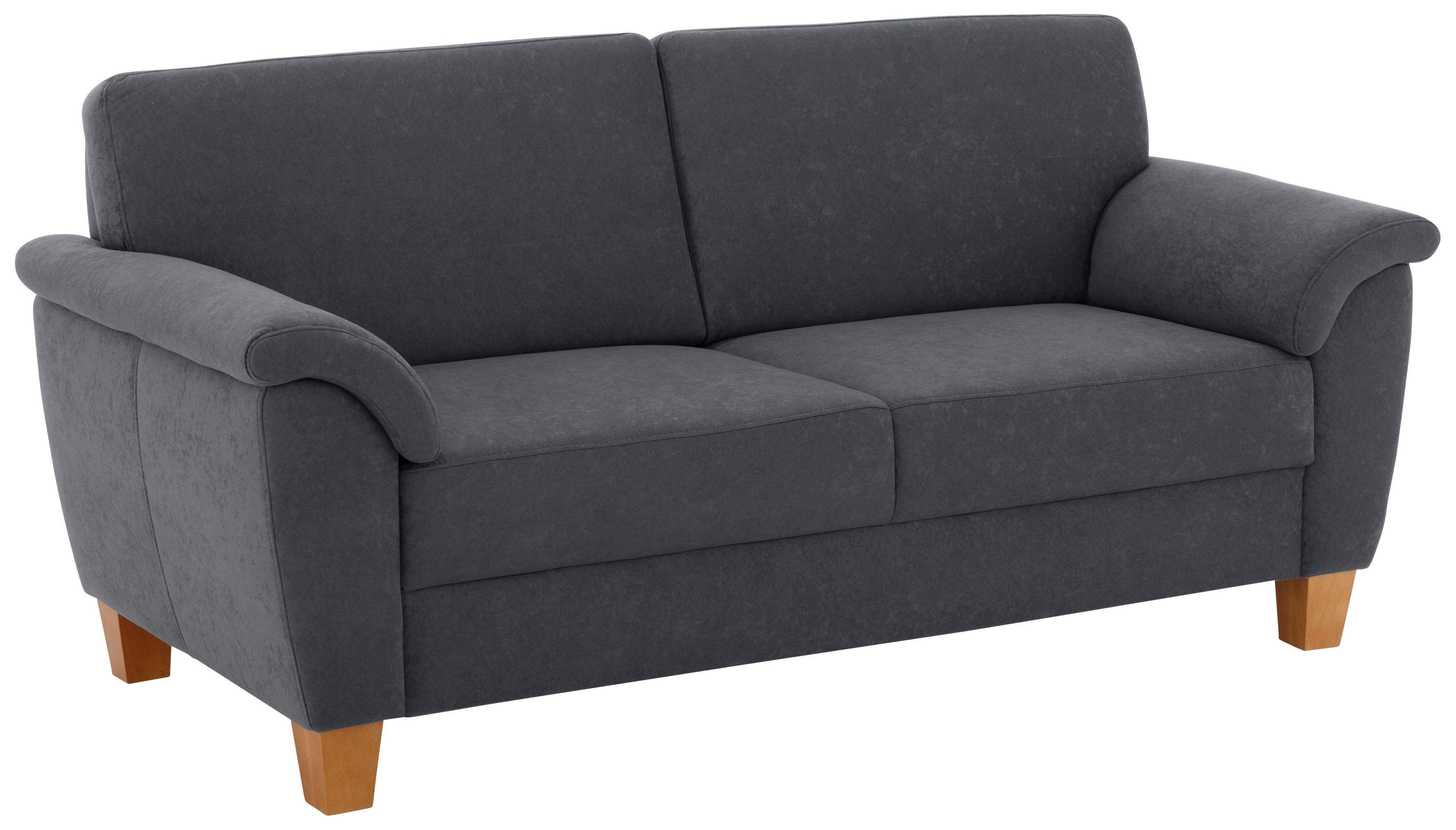 Home affaire 3-zitsbank Alta met binnenvering en contrastnaad, poten beuken eikenkleur