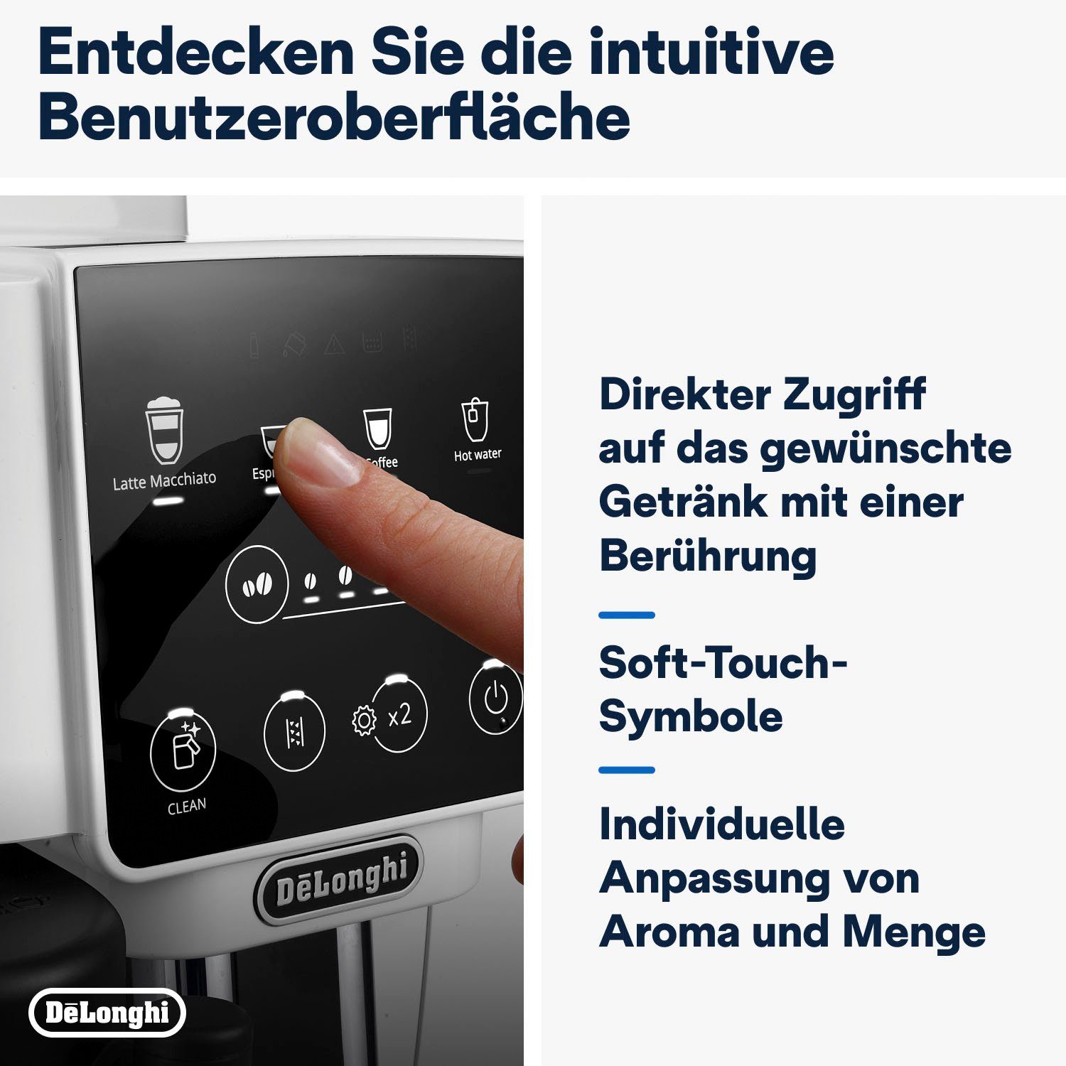 De'Longhi Volautomatisch koffiezetapparaat Magnifica Start ECAM 220.61.W weiß
